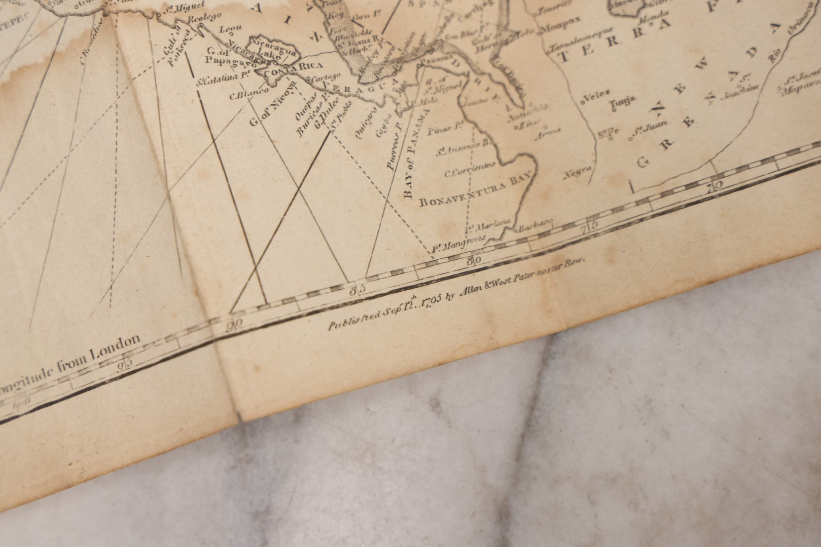 Lot 166 - Grouping Of Eight Antique 1795 Engraved Naval Maps For Malham's Naval Gazetteer By Allen & West, Including Irish Sea, South America, English Channel, West India Islands, Baltic Sea, Africa, East Coast Of North America, And Bay Of Biscay
