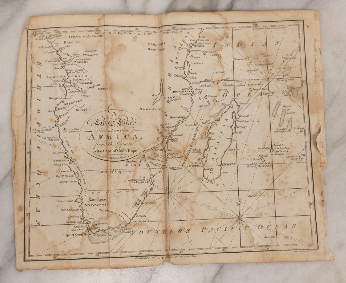 Lot 166 - Grouping Of Eight Antique 1795 Engraved Naval Maps For Malham's Naval Gazetteer By Allen & West, Including Irish Sea, South America, English Channel, West India Islands, Baltic Sea, Africa, East Coast Of North America, And Bay Of Biscay