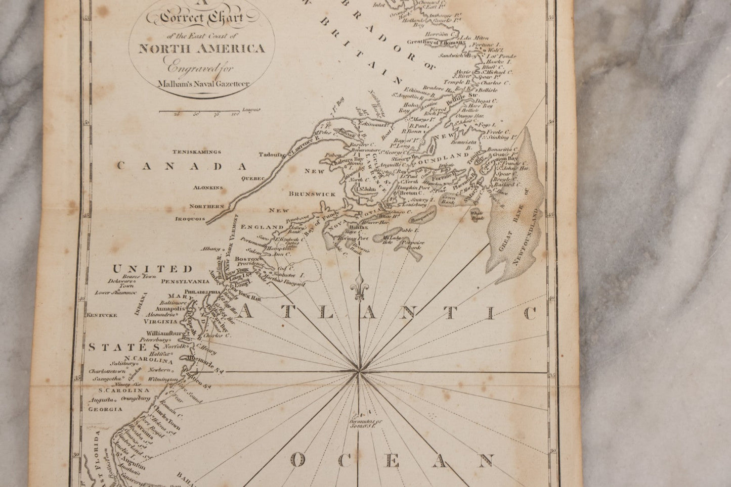 Lot 166 - Grouping Of Eight Antique 1795 Engraved Naval Maps For Malham's Naval Gazetteer By Allen & West, Including Irish Sea, South America, English Channel, West India Islands, Baltic Sea, Africa, East Coast Of North America, And Bay Of Biscay