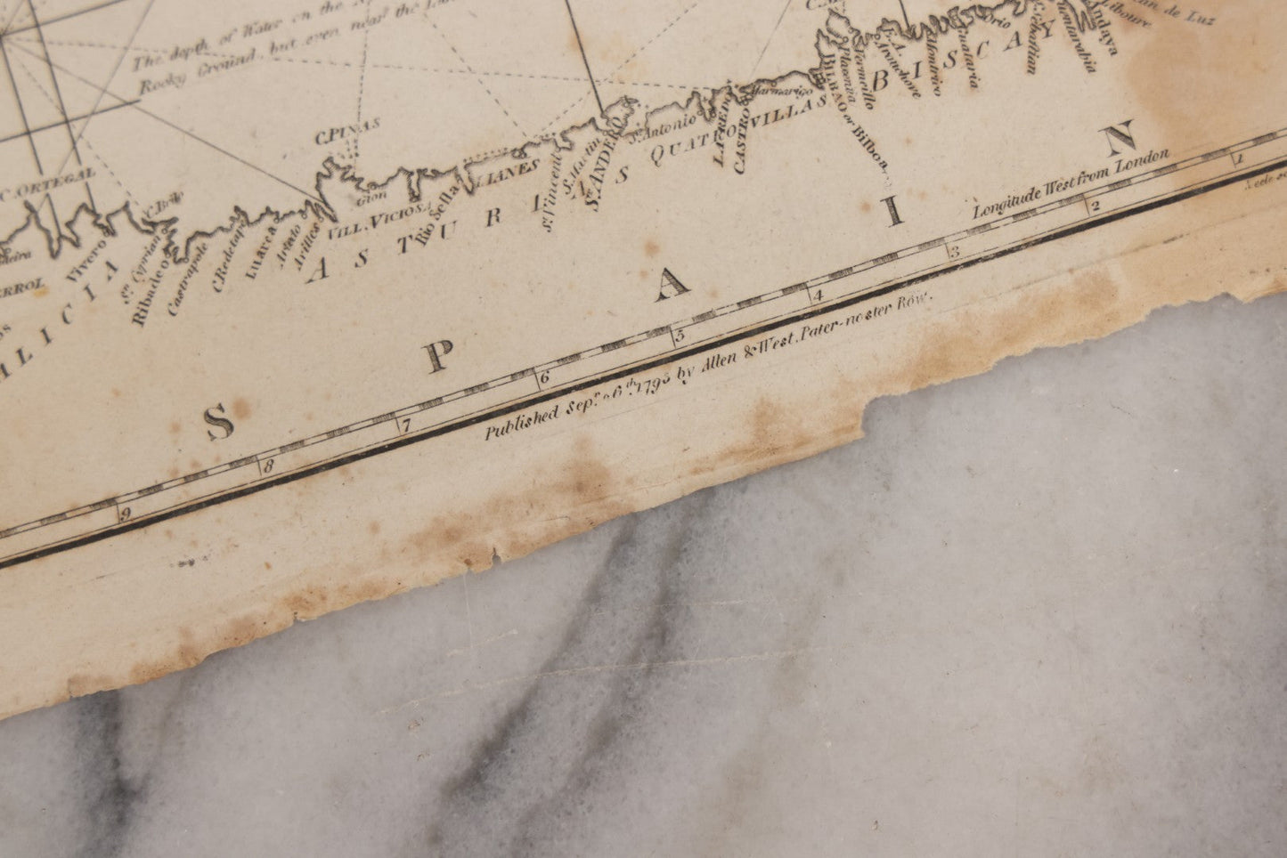 Lot 166 - Grouping Of Eight Antique 1795 Engraved Naval Maps For Malham's Naval Gazetteer By Allen & West, Including Irish Sea, South America, English Channel, West India Islands, Baltic Sea, Africa, East Coast Of North America, And Bay Of Biscay