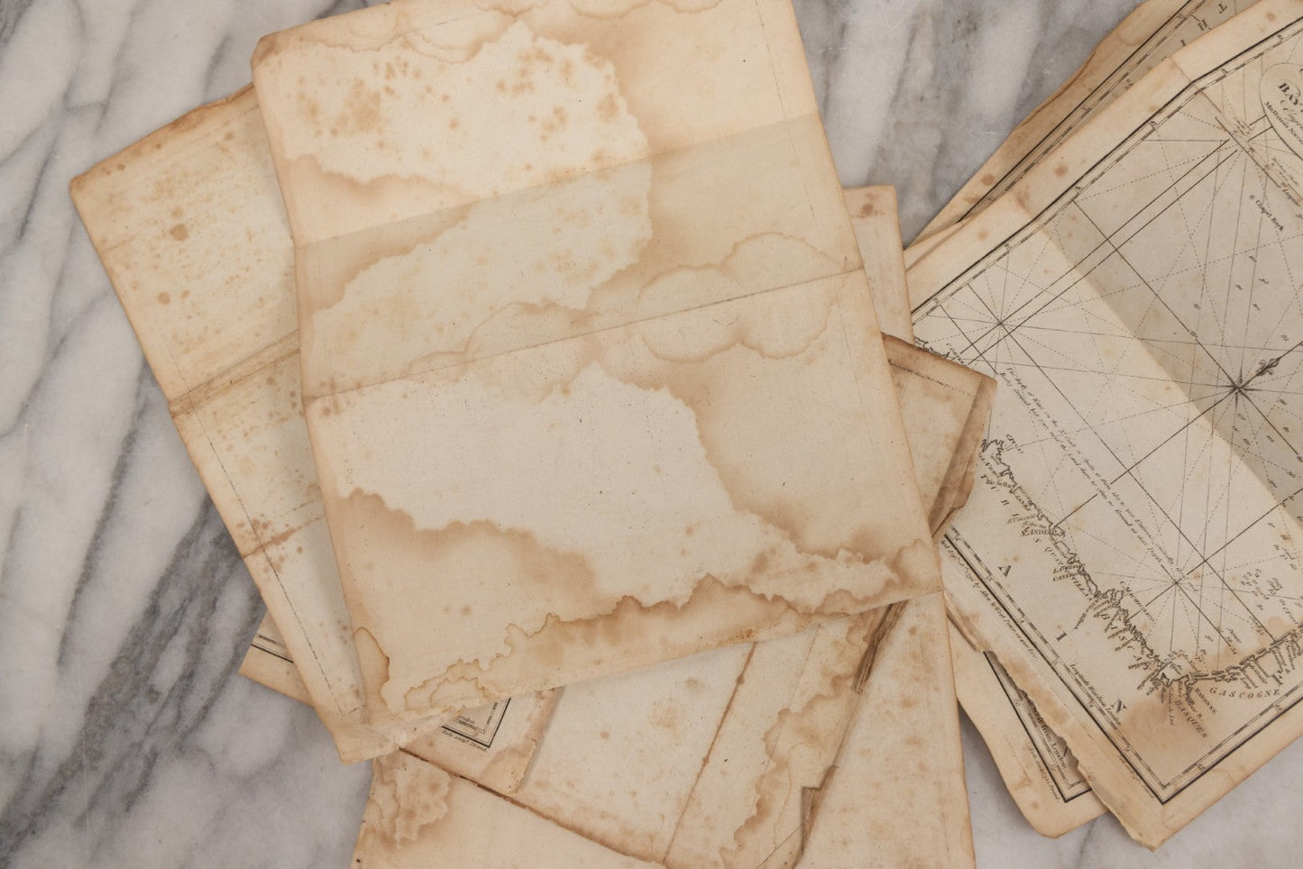 Lot 166 - Grouping Of Eight Antique 1795 Engraved Naval Maps For Malham's Naval Gazetteer By Allen & West, Including Irish Sea, South America, English Channel, West India Islands, Baltic Sea, Africa, East Coast Of North America, And Bay Of Biscay