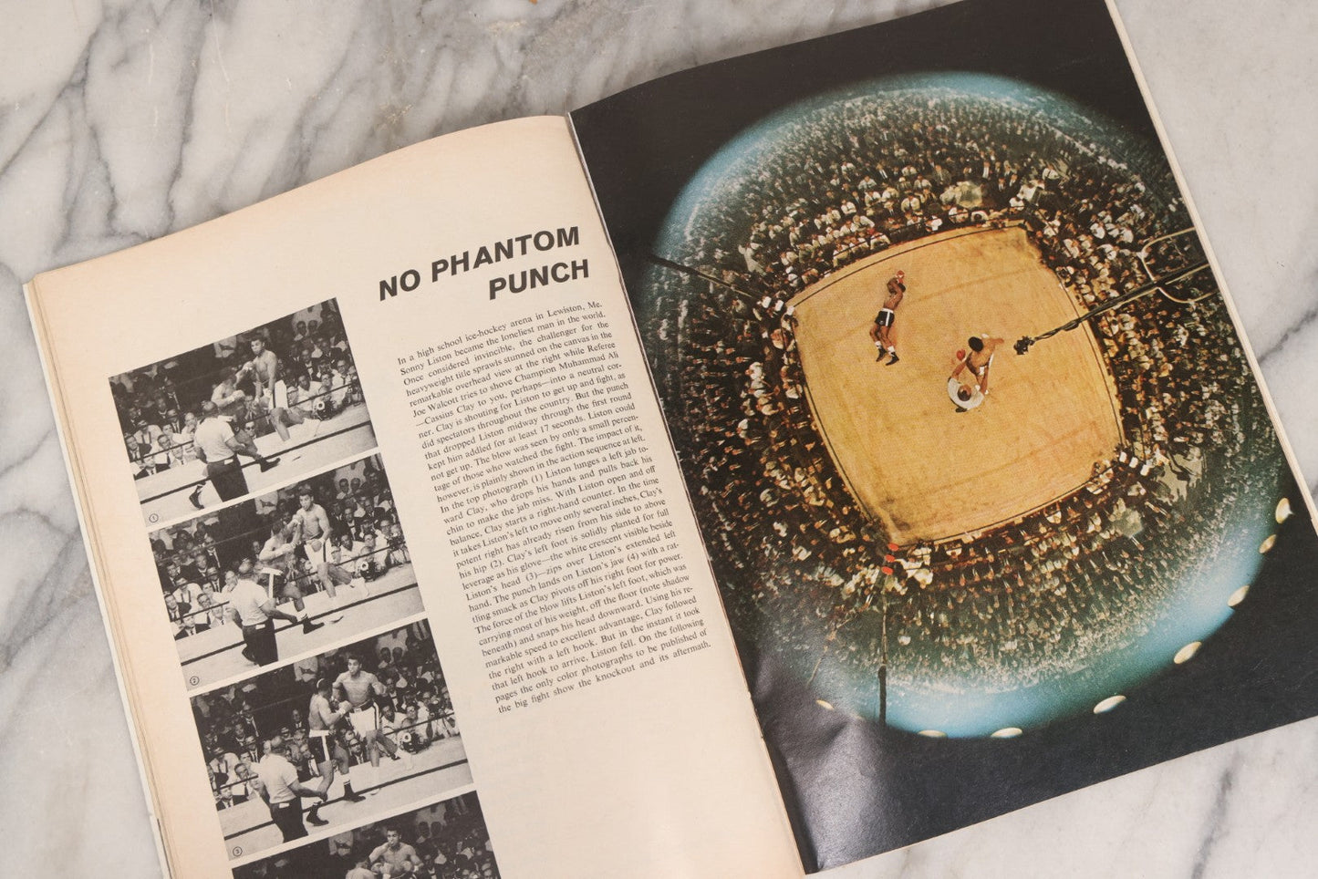 Lot 173 - Grouping Of Six Vintage Boxing And Sports Magazines Including Muhammad Ali / Cassius Clay Covers, Sports Illustrated Issues, Time Magazine, Willie Pastrano Cover, And The Ring With Frazier & Chuvalo, 1960s