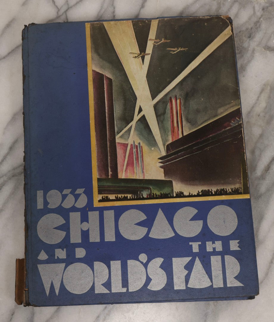 Lot 181 - Grouping Of 1933 Chicago World's Fair Ephemera Including Linen Postcards And Photo Souvenir Book