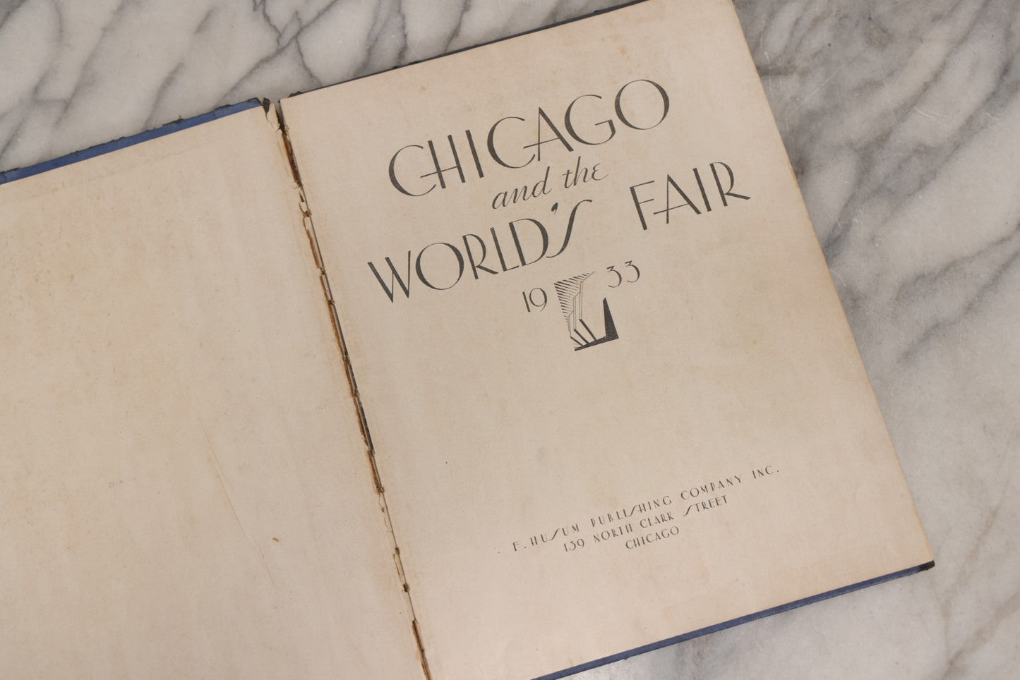 Lot 181 - Grouping Of 1933 Chicago World's Fair Ephemera Including Linen Postcards And Photo Souvenir Book