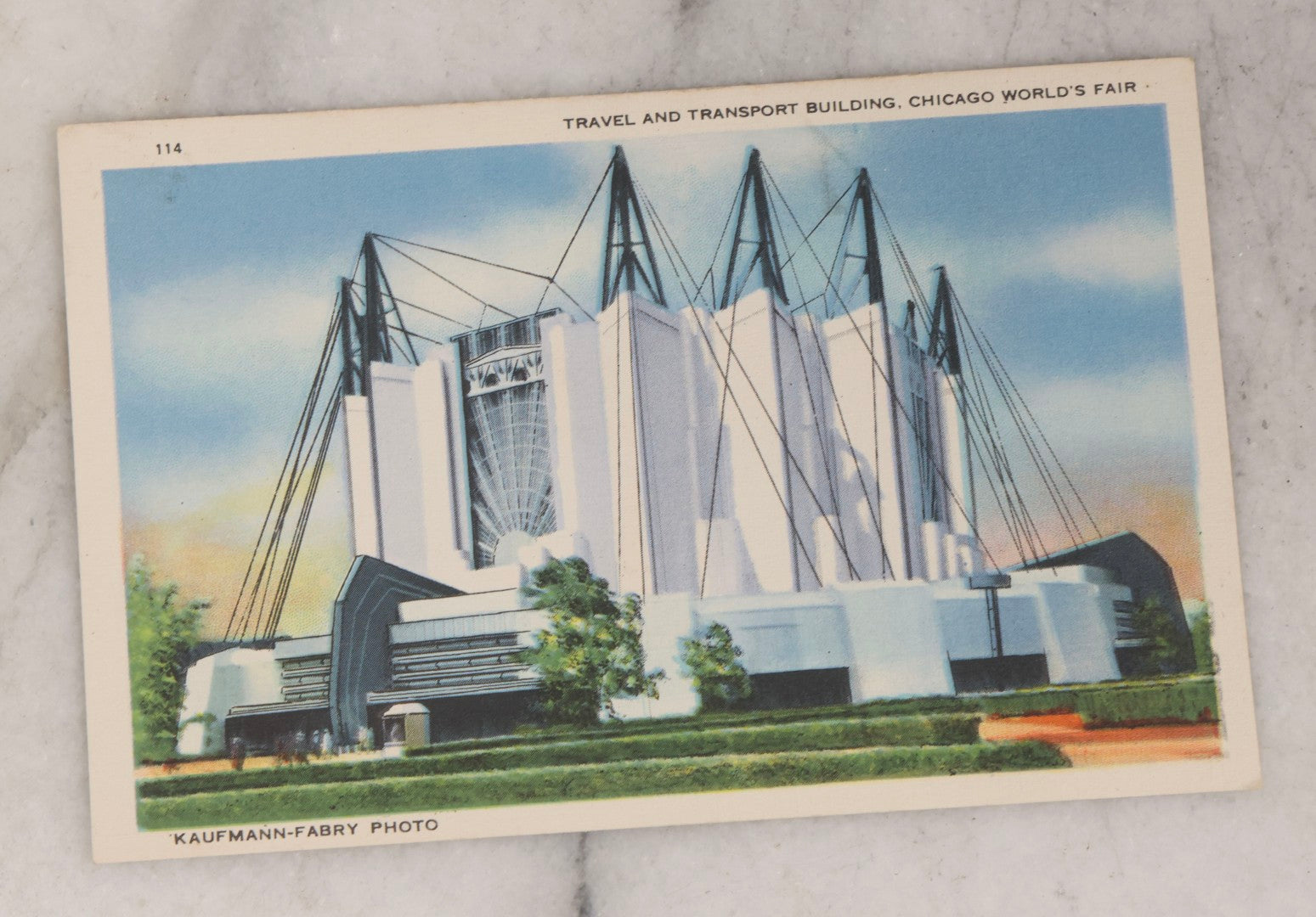 Lot 181 - Grouping Of 1933 Chicago World's Fair Ephemera Including Linen Postcards And Photo Souvenir Book