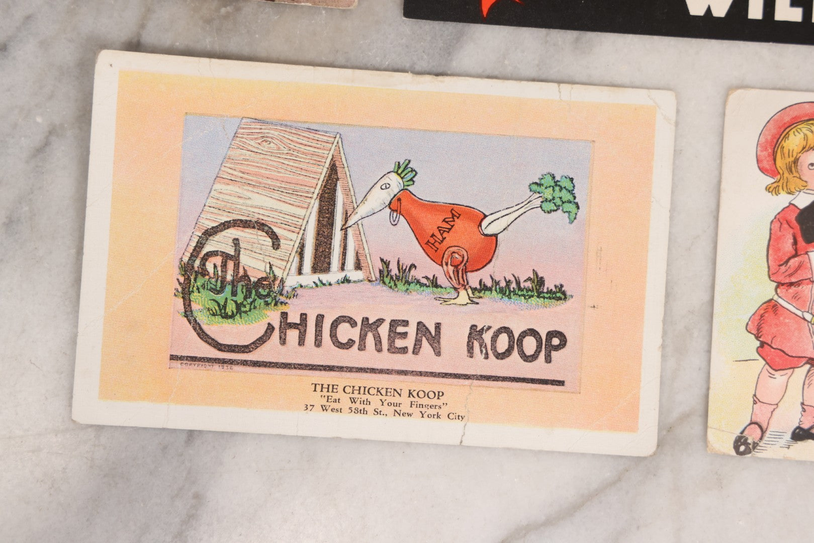 Lot 183 - Grouping Of Seven Vintage And Antique Advertising Postcards Including Sharples Separator, Crystal Domino Sugar, Buster Brown, "The Chicken Koop," Pluto Laxative With Devil Graphic, And German Beer, Publishers Including Tuck