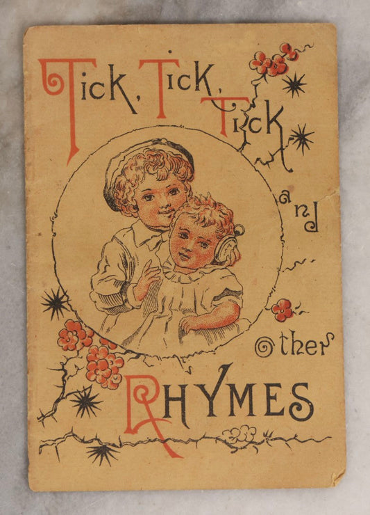 Lot 185 - Antique “Tick Tick Tick And Other Rhymes” Advertising Card For “The Waterbury,” Sold By George Merritt, New York