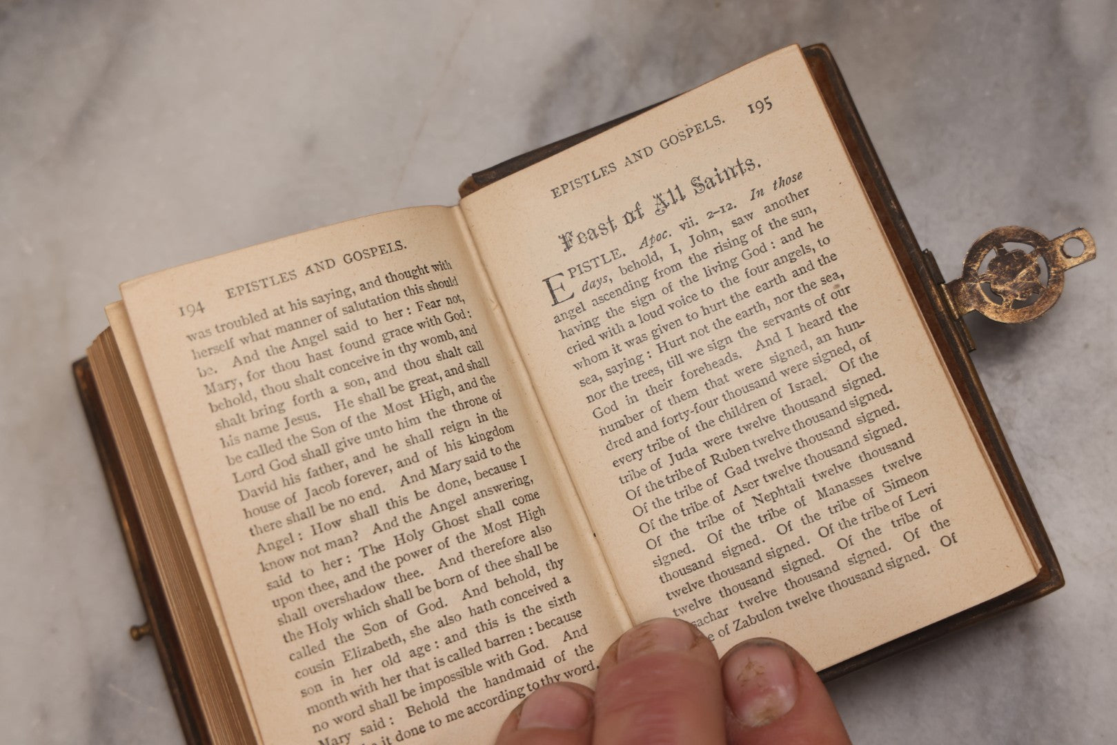 Lot 186 - "The Key Of Heaven: Approved Devotions And Prayers For All Occasions And Stations Of Life" Antique 1896 Catholic Prayer Book, Published By Salim Elias, New York, With Velvet Cover And Bone Decorations