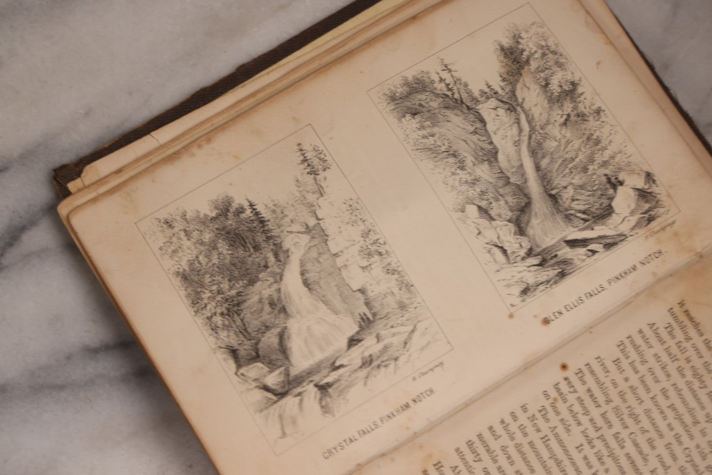 Lot 187 - "Incidents In White Mountain History" Antique New Hampshire Regional History Book By Rev. Benjamin G. Willey, Published By Nathaniel Noyes, Boston, Massachusetts, 1857, Note Front Cover Detached, Poor Condition