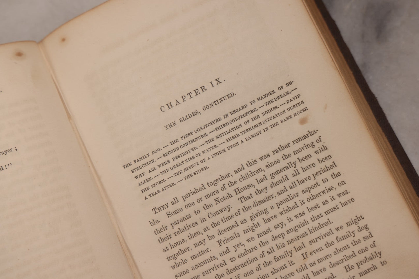 Lot 187 - "Incidents In White Mountain History" Antique New Hampshire Regional History Book By Rev. Benjamin G. Willey, Published By Nathaniel Noyes, Boston, Massachusetts, 1857, Note Front Cover Detached, Poor Condition