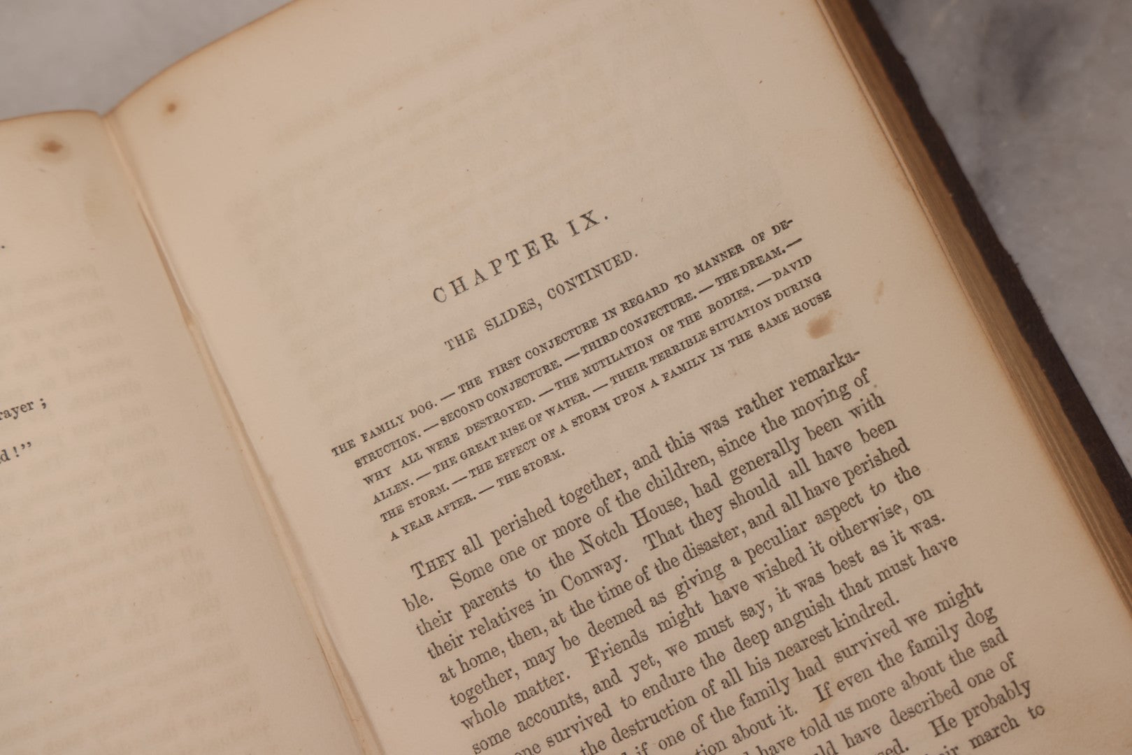 Lot 187 - "Incidents In White Mountain History" Antique New Hampshire Regional History Book By Rev. Benjamin G. Willey, Published By Nathaniel Noyes, Boston, Massachusetts, 1857, Note Front Cover Detached, Poor Condition