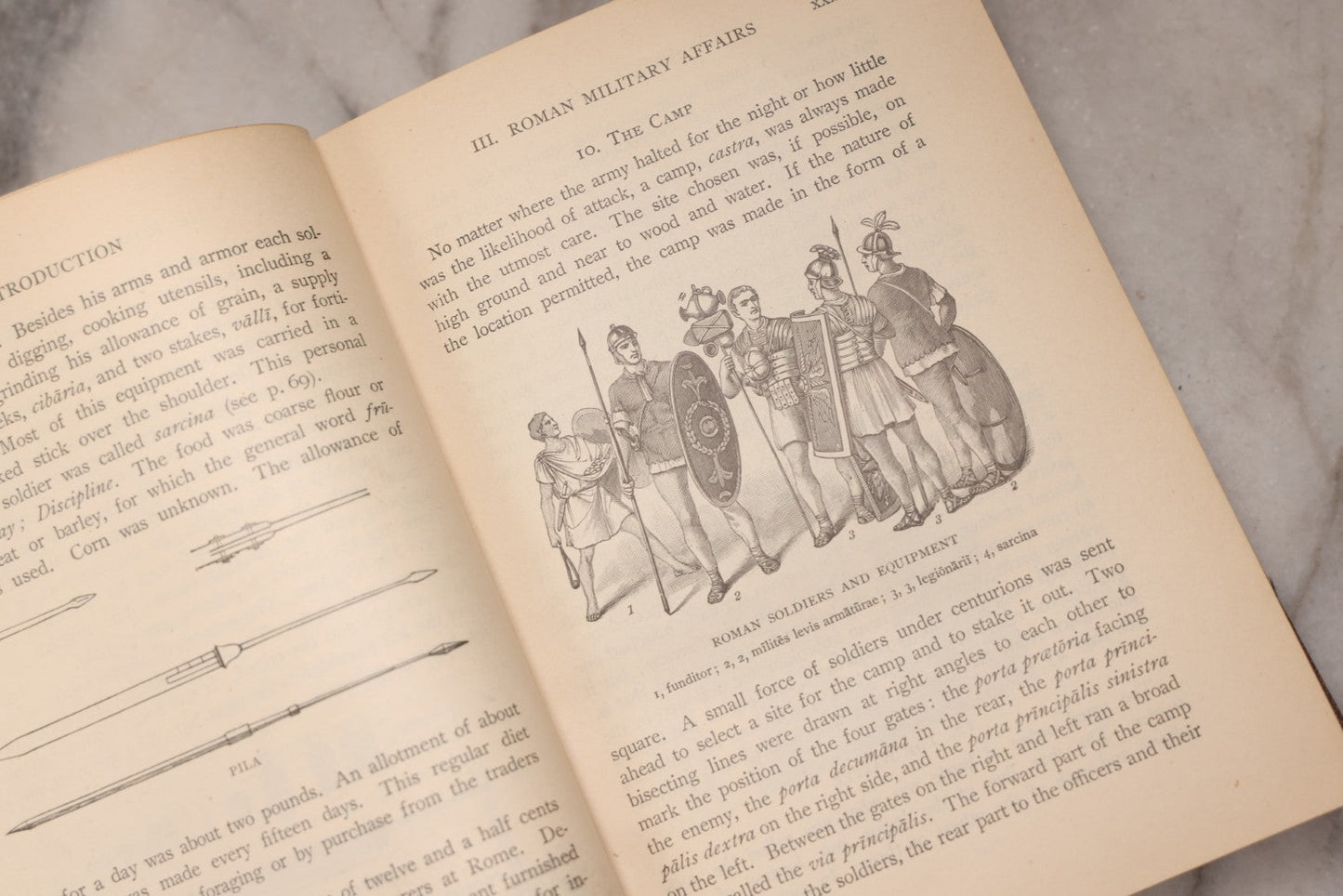 Lot 189 - "Caesar In Gaul And Selections From The Third Book Of The Civil War" Antique Illustrated Latin Language Textbook By Benjamin L. D'Ooge And Frederick C. Eastman, Published By Ginn And Company, Boston, 1917
