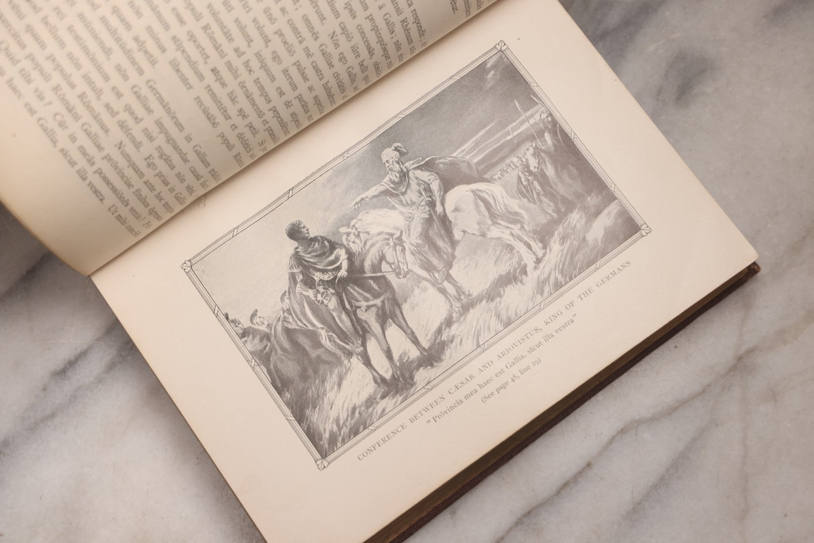 Lot 189 - "Caesar In Gaul And Selections From The Third Book Of The Civil War" Antique Illustrated Latin Language Textbook By Benjamin L. D'Ooge And Frederick C. Eastman, Published By Ginn And Company, Boston, 1917