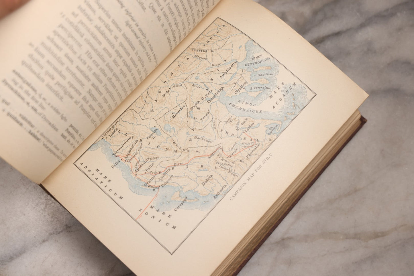 Lot 189 - "Caesar In Gaul And Selections From The Third Book Of The Civil War" Antique Illustrated Latin Language Textbook By Benjamin L. D'Ooge And Frederick C. Eastman, Published By Ginn And Company, Boston, 1917