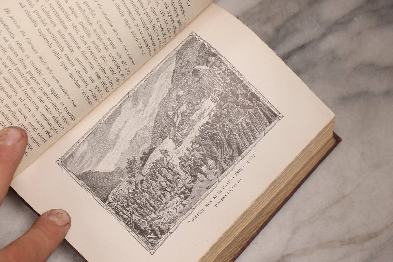 Lot 189 - "Caesar In Gaul And Selections From The Third Book Of The Civil War" Antique Illustrated Latin Language Textbook By Benjamin L. D'Ooge And Frederick C. Eastman, Published By Ginn And Company, Boston, 1917