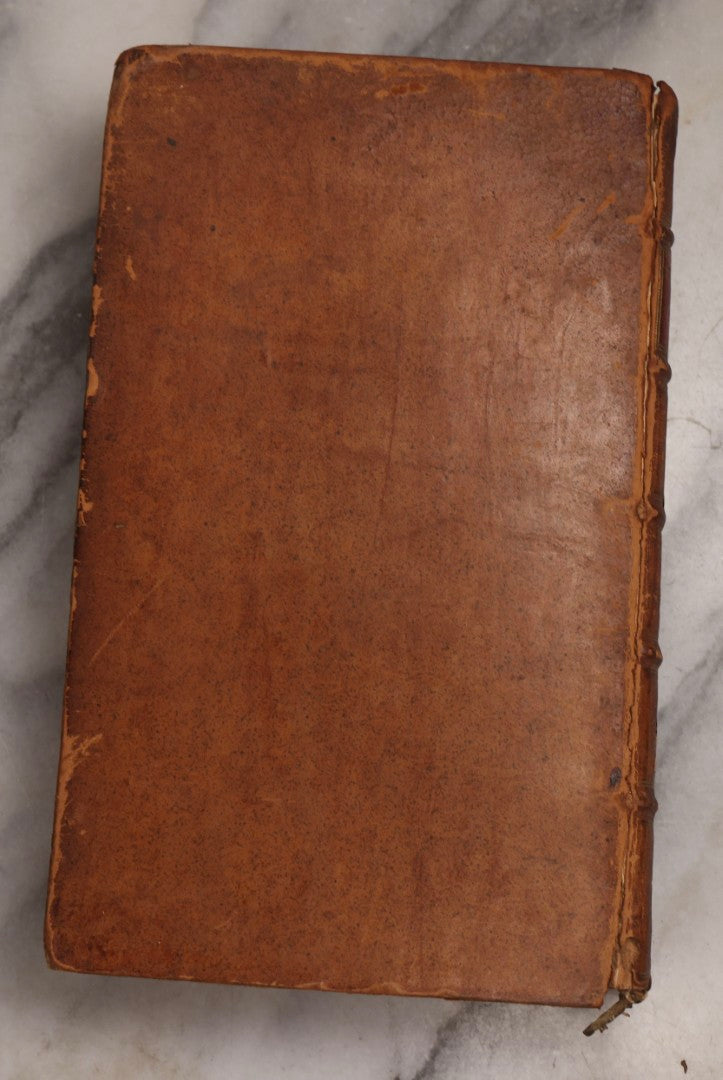 Lot 190 - “Thompson's Poems” Antique Poetry Book By William Thompson, Printed At Oxford At The Theatre, 1757, With Engraved Designs After Poems, Note Missing Cover
