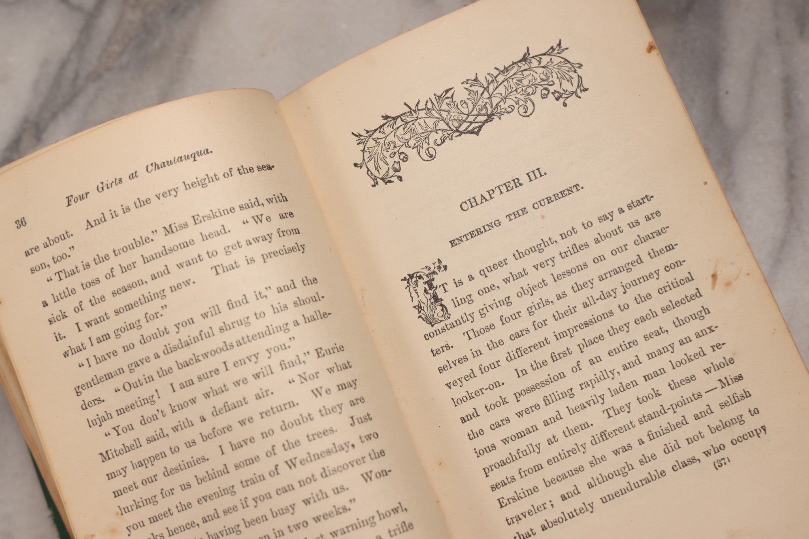 Lot 193 - "Four Girls At Chautauqua", Antique Young Adult Novel By Pansy, D. Lothrop & Co., Boston, 1876