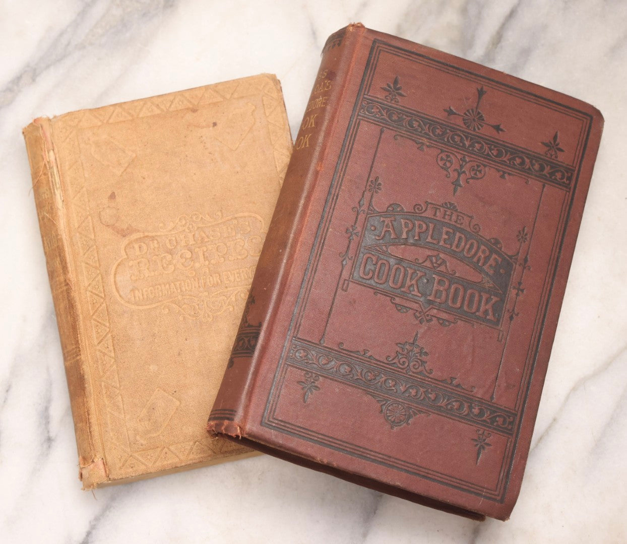 Lot 194 - Pair Of Antique Cookbooks, The Appledore Cook Book, 1883 & Dr. Chase's Recipes; Or, Information For Everybody Circa 1870
