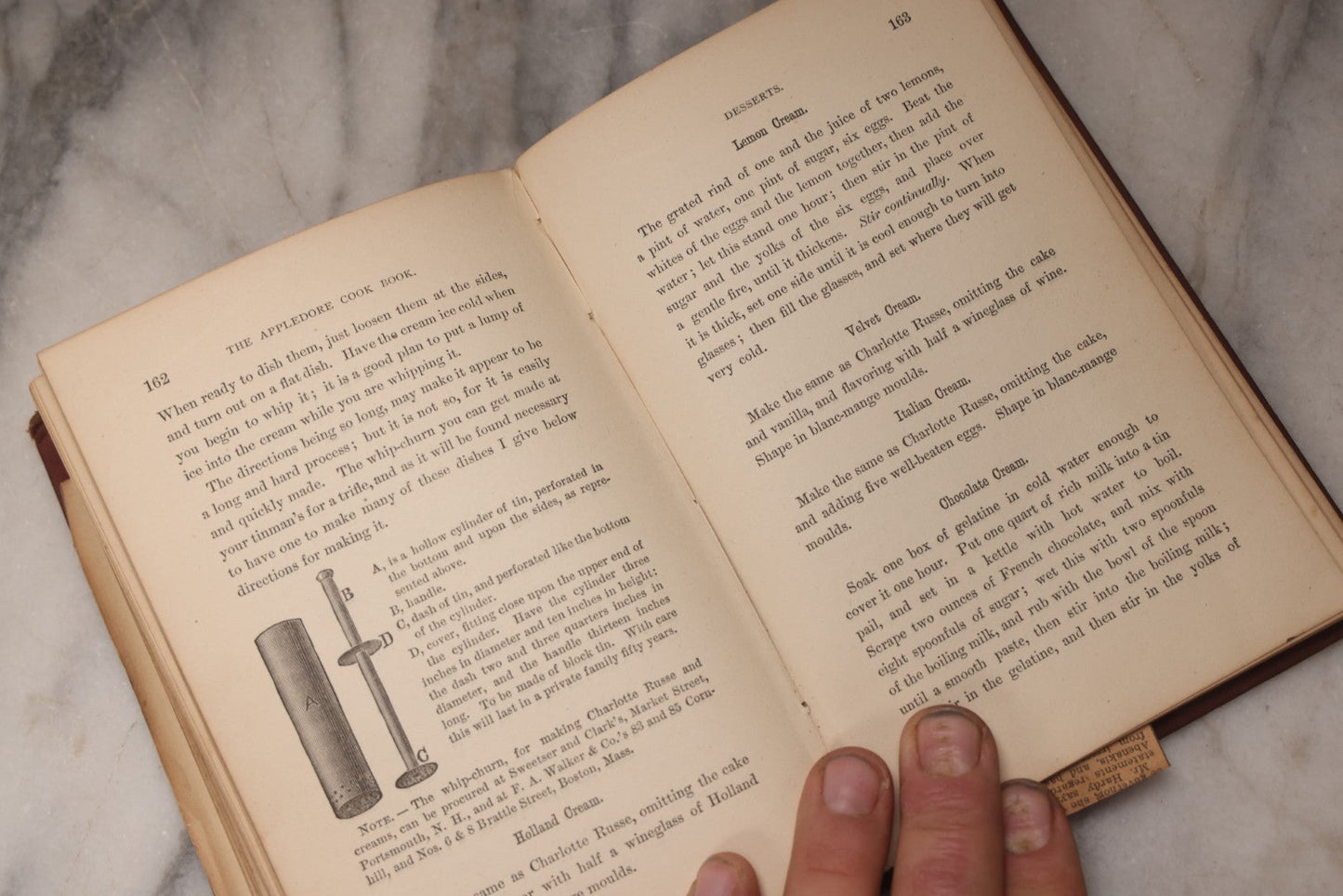 Lot 194 - Pair Of Antique Cookbooks, The Appledore Cook Book, 1883 & Dr. Chase's Recipes; Or, Information For Everybody Circa 1870
