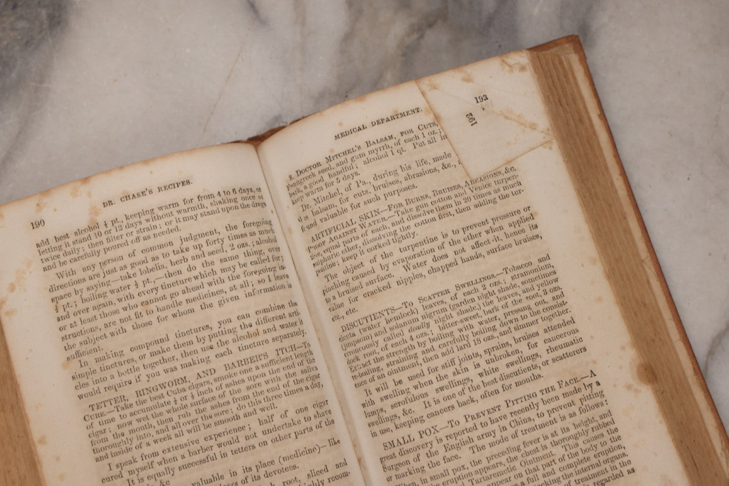 Lot 194 - Pair Of Antique Cookbooks, The Appledore Cook Book, 1883 & Dr. Chase's Recipes; Or, Information For Everybody Circa 1870
