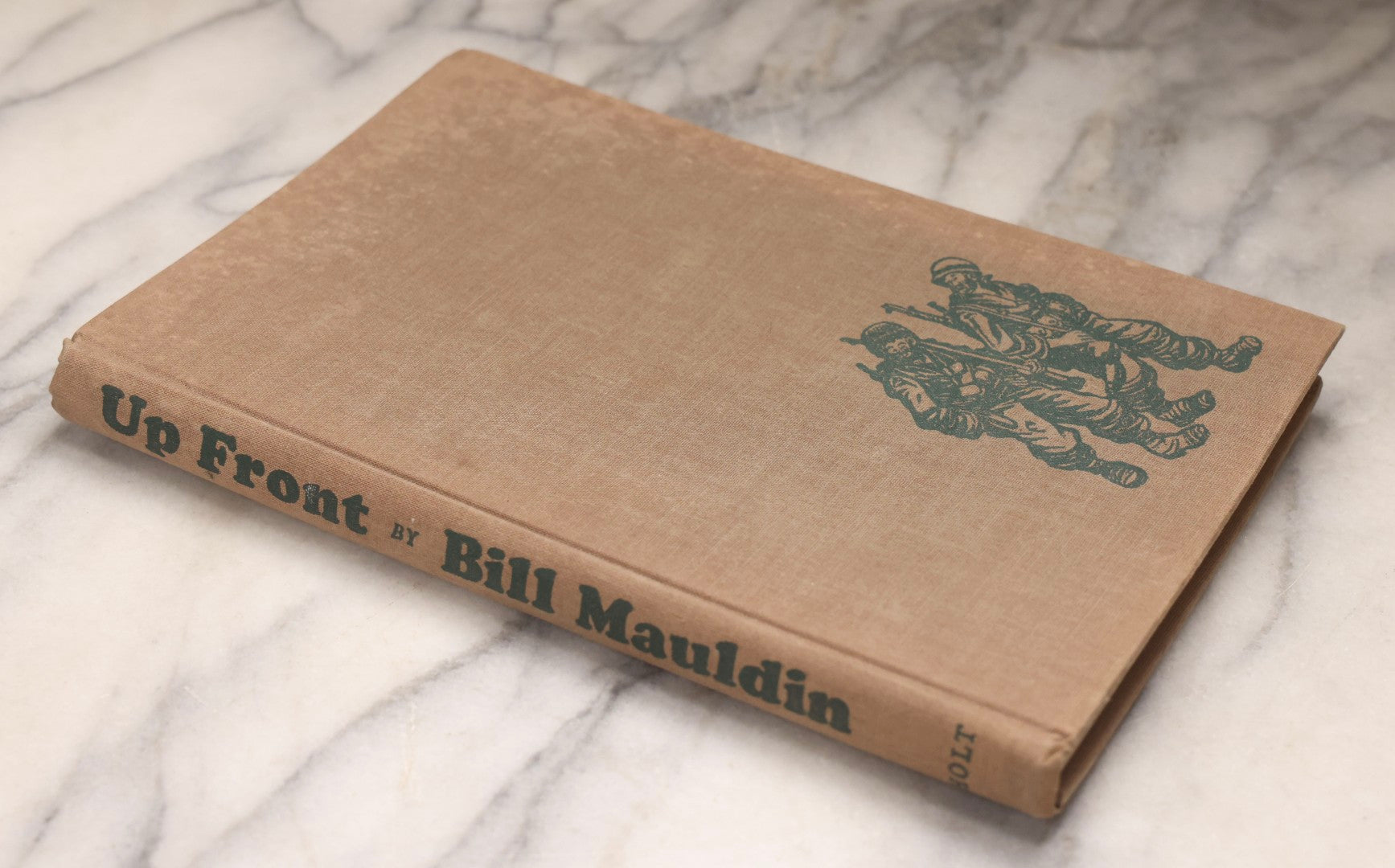 Lot 199 - “Up Front” Vintage Hardcover War Memoir With Cartoons By Bill Mauldin, Henry Holt & Company, New York, 1945