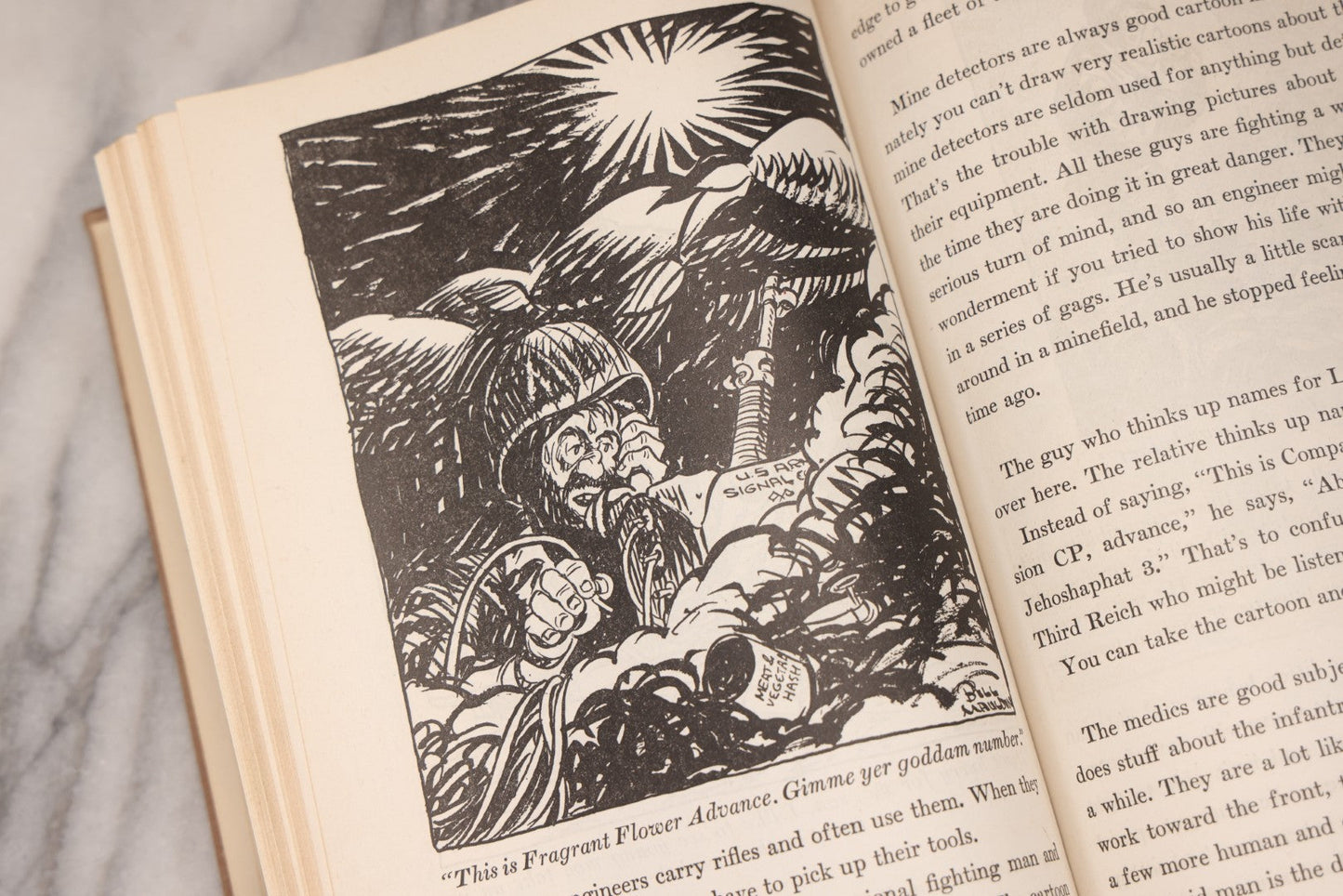 Lot 199 - “Up Front” Vintage Hardcover War Memoir With Cartoons By Bill Mauldin, Henry Holt & Company, New York, 1945