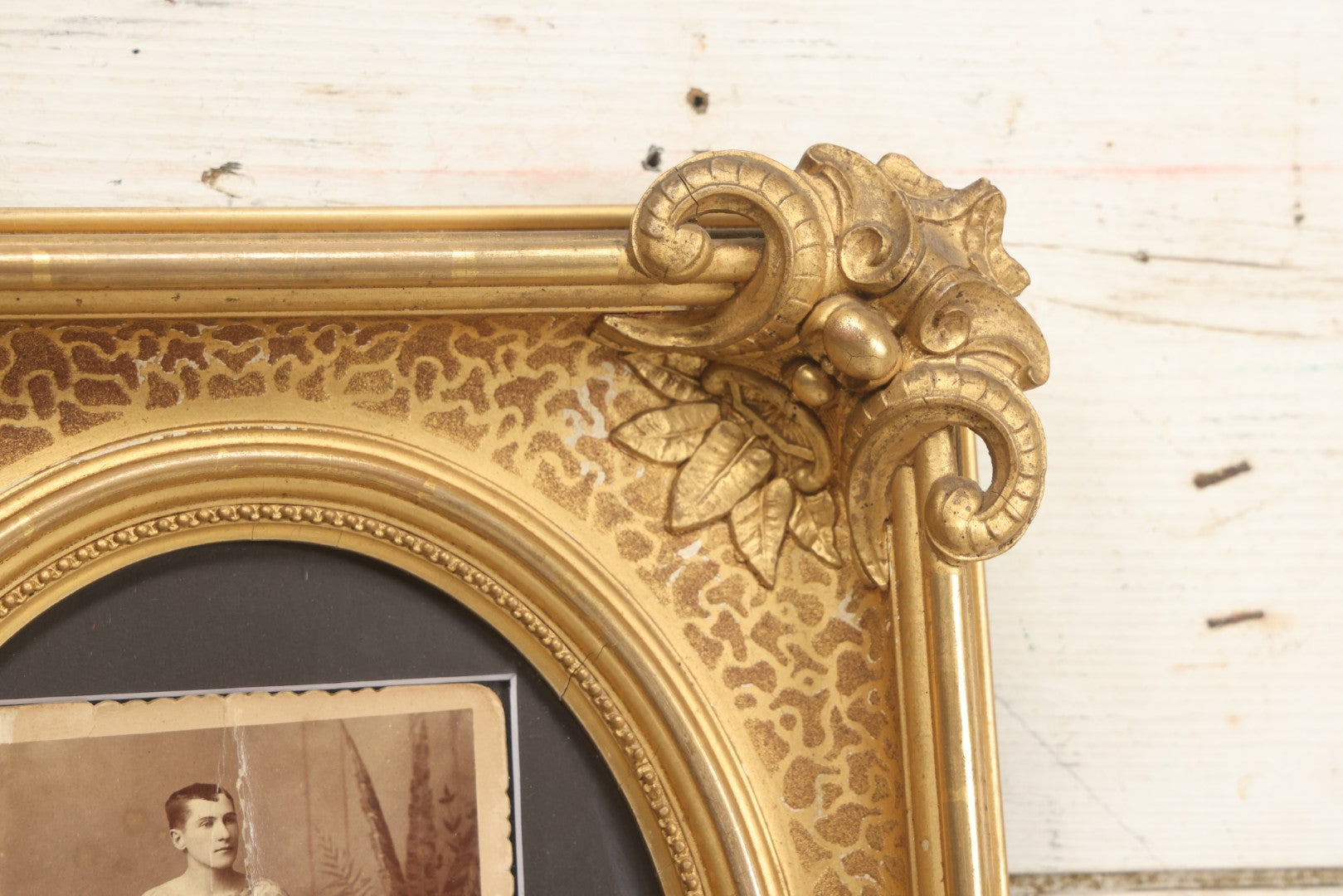 Lot 001 - Antique Cabinet Card Photograph Of Thomas Sidonia “The Tattooed Boy” At Age 21, Photographed By Charles Eisenmann, New York, Custom Framed With Visible Verso Inscription And Clear View Of Early American Traditional Tattoos, 13" x 15"