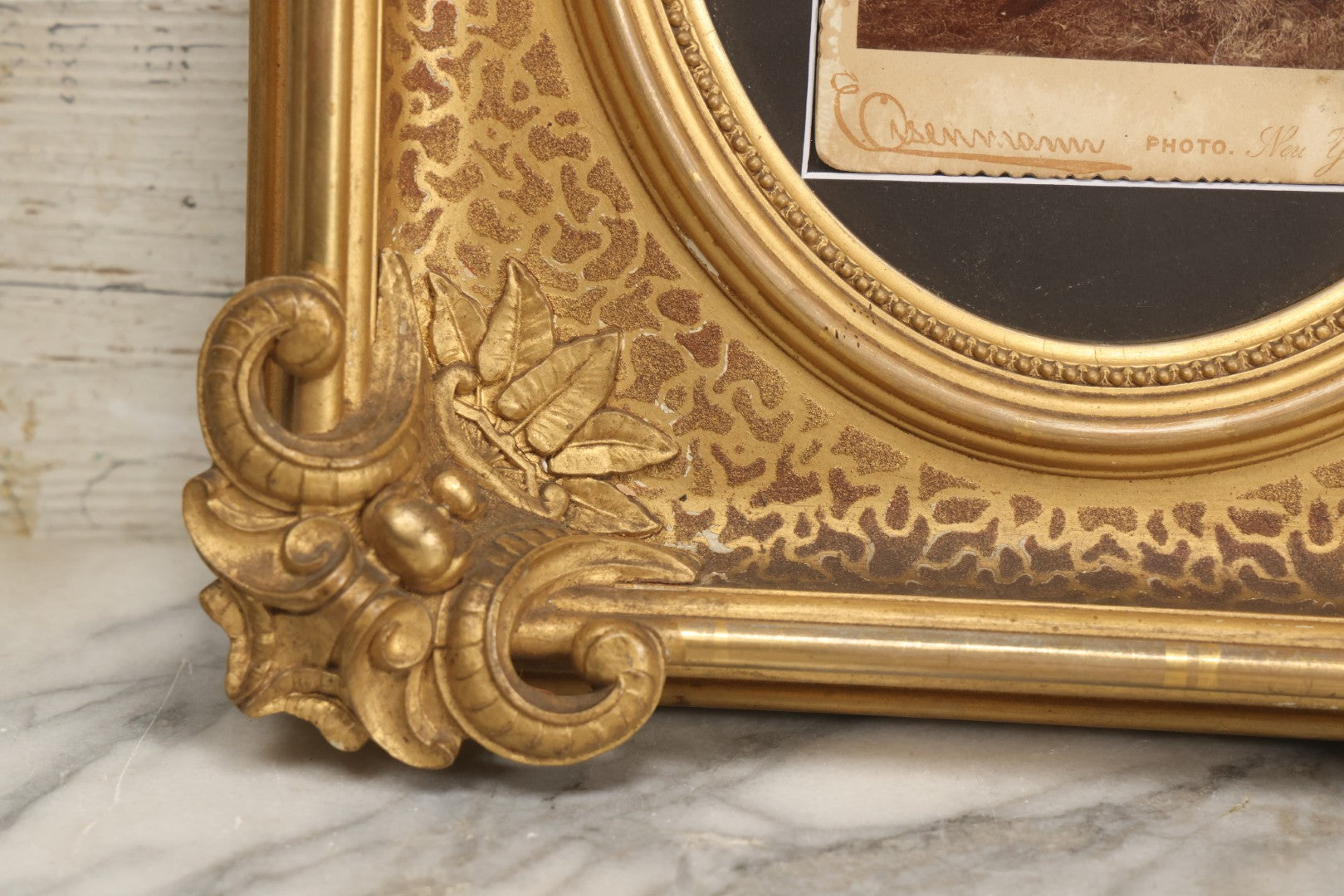 Lot 001 - Antique Cabinet Card Photograph Of Thomas Sidonia “The Tattooed Boy” At Age 21, Photographed By Charles Eisenmann, New York, Custom Framed With Visible Verso Inscription And Clear View Of Early American Traditional Tattoos, 13" x 15"