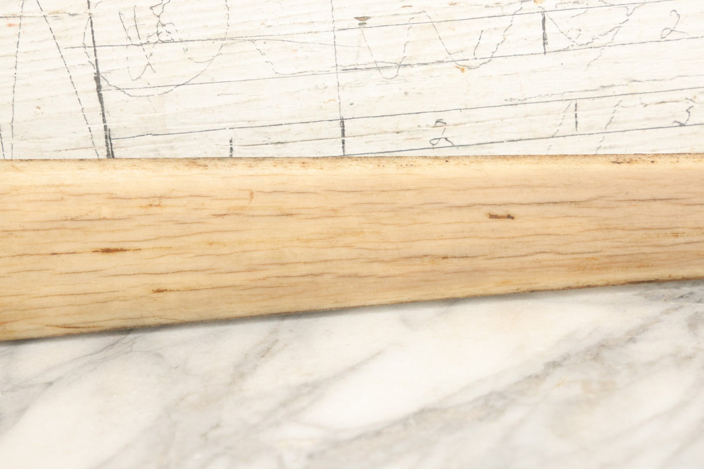 Lot 002 - Antique Painted Swordfish Bill Sword With Carved Wooden Handle, Featuring U.S. Naval Warship And Patriotic Shield Motifs, Late 19th–Early 20th Century, 39-3/8" L