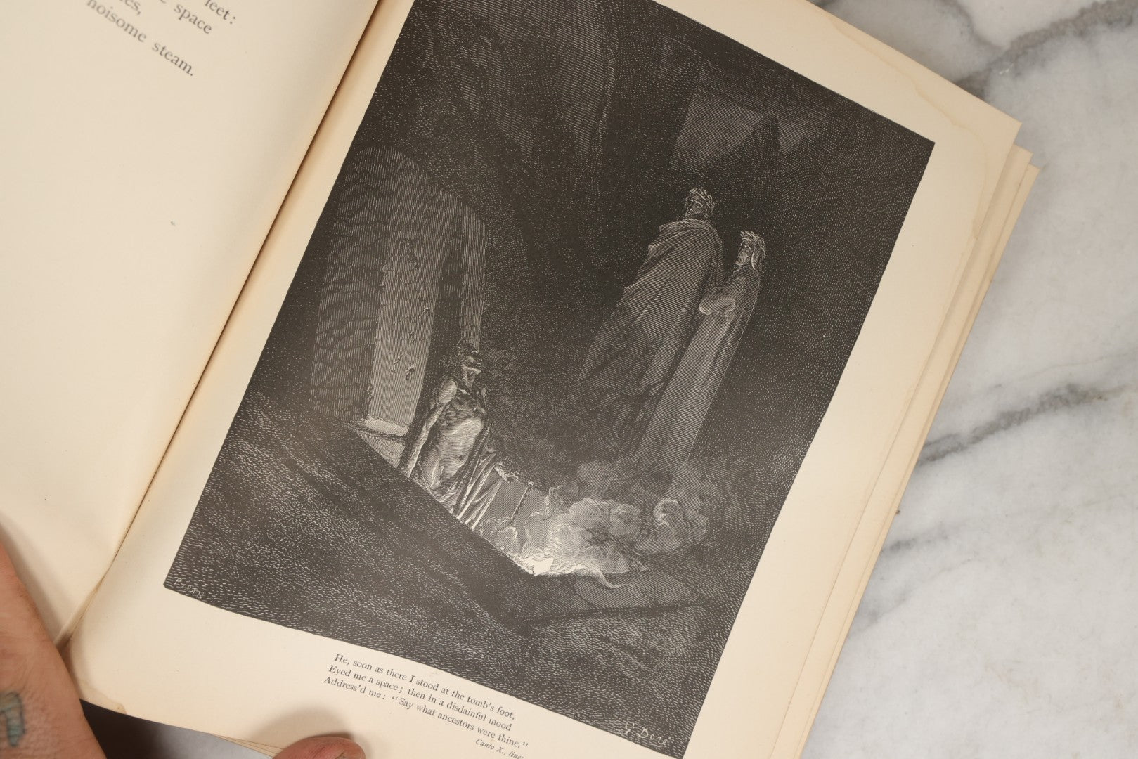 Lot 007 - "Dante's Inferno" Antique Illustrated Verse Book Translated From The Original Of Dante Alighieri, Illustrated By Gustave Doré, Published By Henry Altemus, Philadelphia, Pennsylvania, Circa 1888, Note Red Marks Throughout