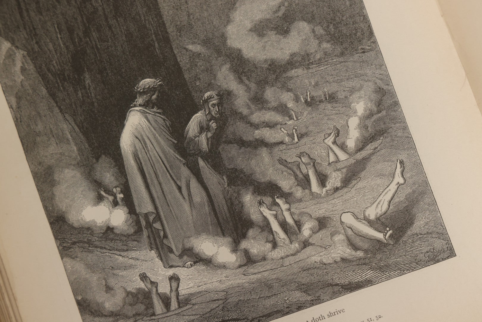 Lot 007 - "Dante's Inferno" Antique Illustrated Verse Book Translated From The Original Of Dante Alighieri, Illustrated By Gustave Doré, Published By Henry Altemus, Philadelphia, Pennsylvania, Circa 1888, Note Red Marks Throughout
