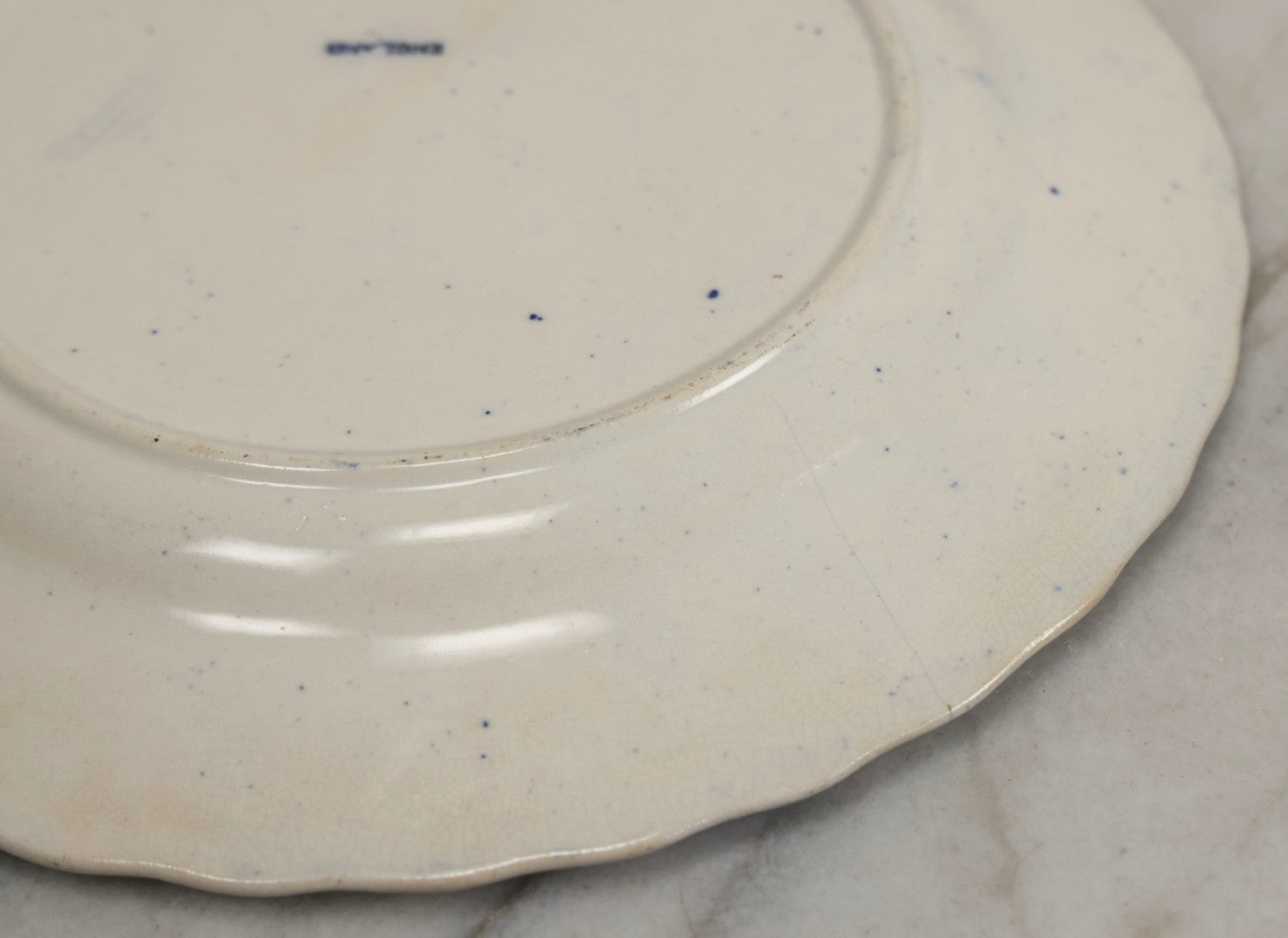 Lot 010 - Vintage Salem Plate With Views Of Salem, Massachusetts And Salem Witch Illustration, Stamped England, Note Hairline Cracks From Underside, 9" Diameter