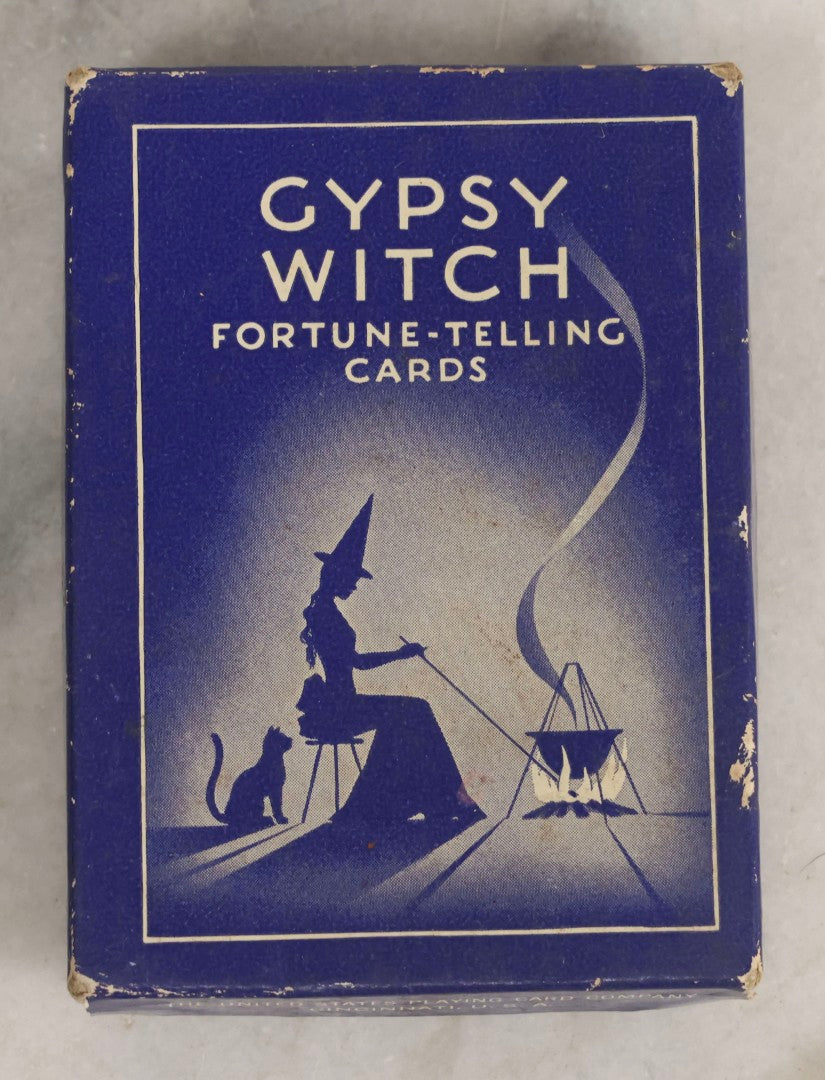 Lot 011 - Vintage Gypsy Witch Fortune-Telling Cards Complete Deck Of 52 Cards Plus Joker, United States Playing Card Company, Cincinnati, U.S.A..