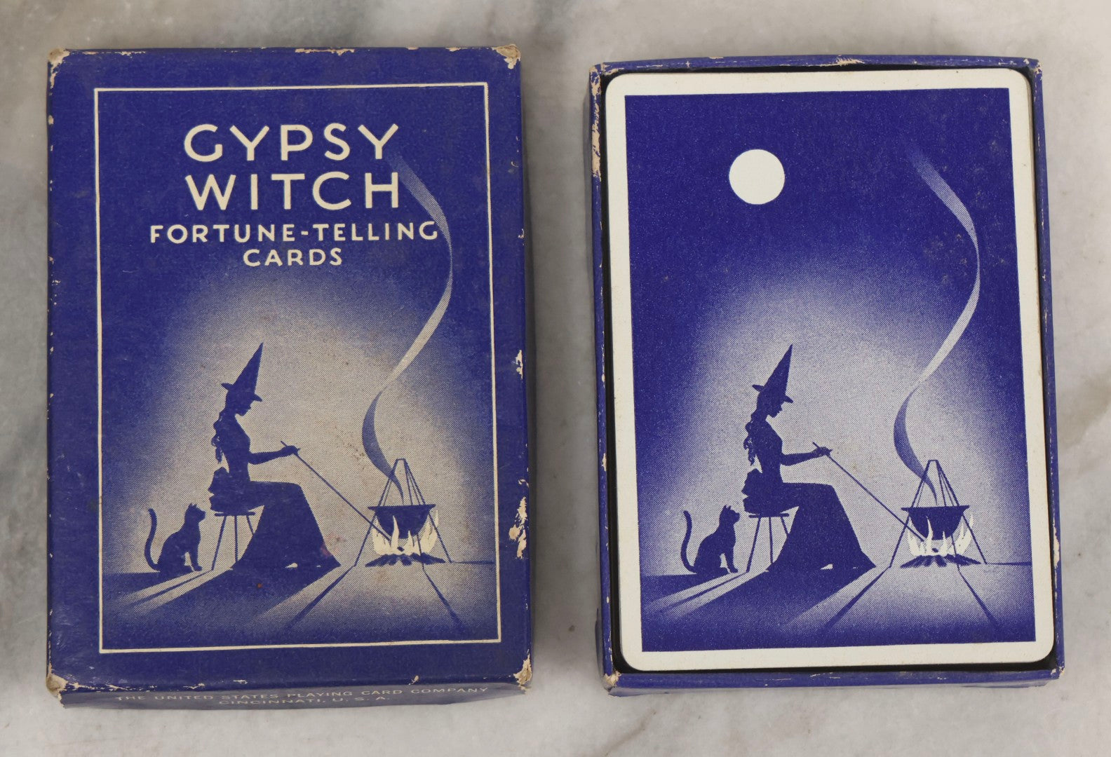 Lot 011 - Vintage Gypsy Witch Fortune-Telling Cards Complete Deck Of 52 Cards Plus Joker, United States Playing Card Company, Cincinnati, U.S.A..