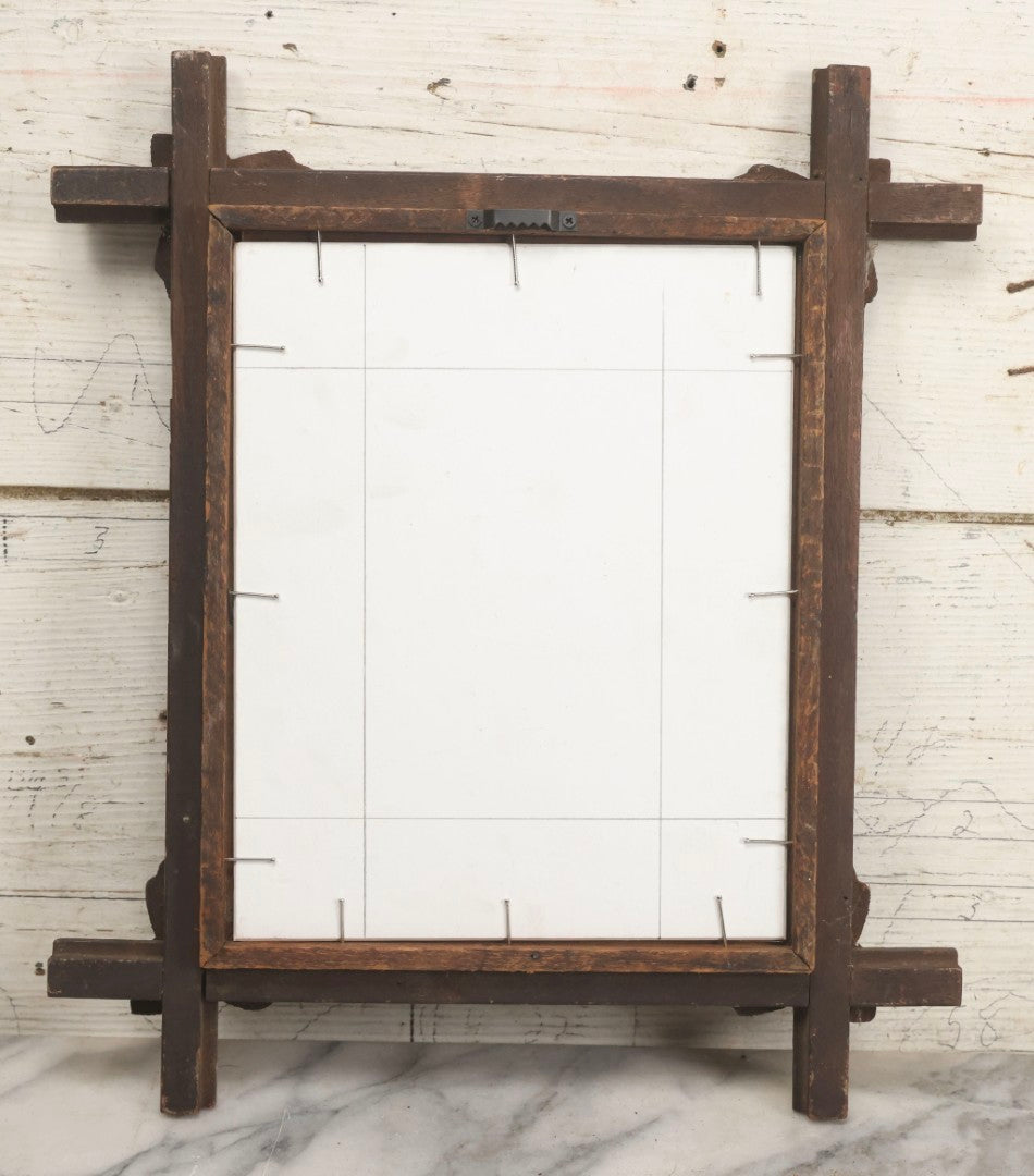 Lot 014 - Antique Hand-Cut And Hand-Painted Black Silk And Paper Silhouette Of Man In Profile With Cravat, Signed K.F. Lockwood, In Antique Wood Frame With Corner Ornaments, Circa 1850