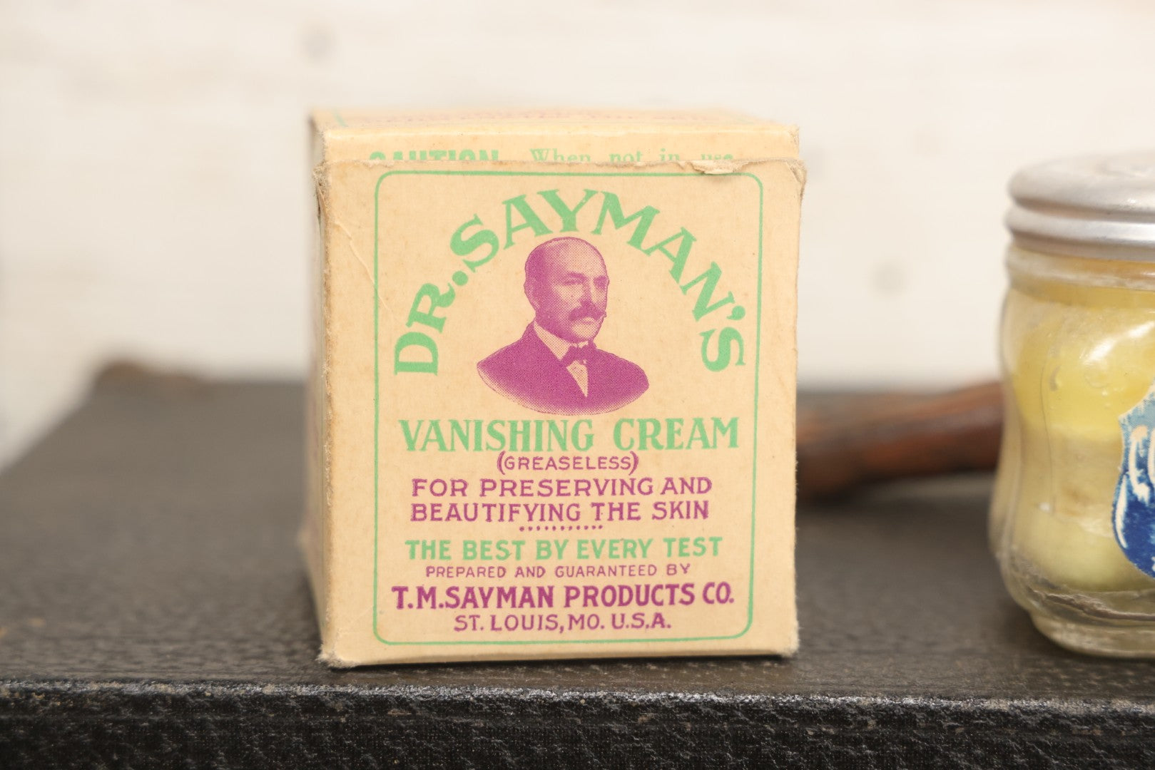 Lot 016 - Antique Traveling Salesman's Patent Medicine Case With Extensive Contents From T.M. Sayman Products Co., St. Louis, Missouri — Nos Vanishing Creams, Flavoring Extracts, Remedies, Ephemera & Sales Ledger