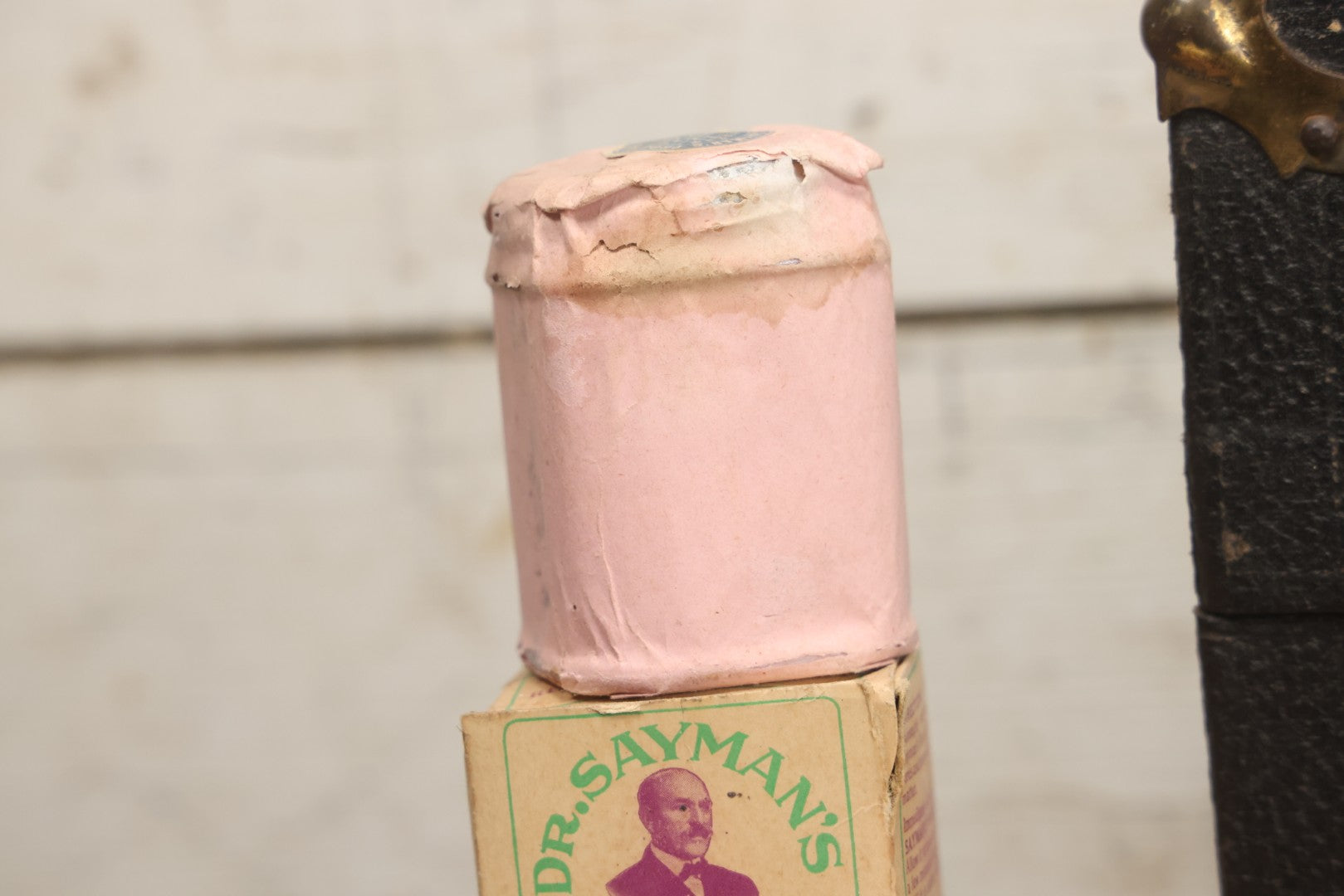 Lot 016 - Antique Traveling Salesman's Patent Medicine Case With Extensive Contents From T.M. Sayman Products Co., St. Louis, Missouri — Nos Vanishing Creams, Flavoring Extracts, Remedies, Ephemera & Sales Ledger