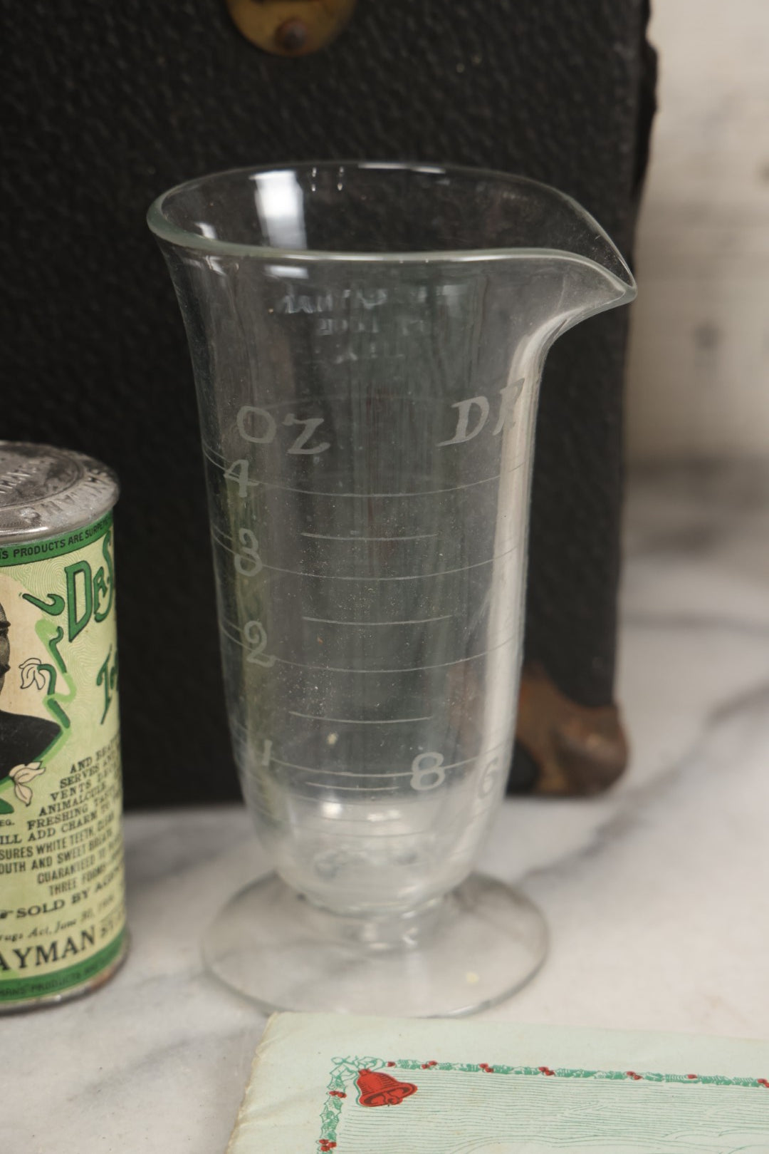 Lot 016 - Antique Traveling Salesman's Patent Medicine Case With Extensive Contents From T.M. Sayman Products Co., St. Louis, Missouri — Nos Vanishing Creams, Flavoring Extracts, Remedies, Ephemera & Sales Ledger