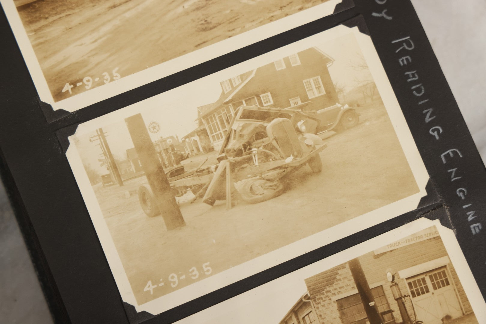 Lot 024 - Extensive Vintage 1934–1936 Snapshot Photograph Album Documenting Locomotives And Trains In The Eastern United States, 200+ Images With Detailed Handwritten Annotations