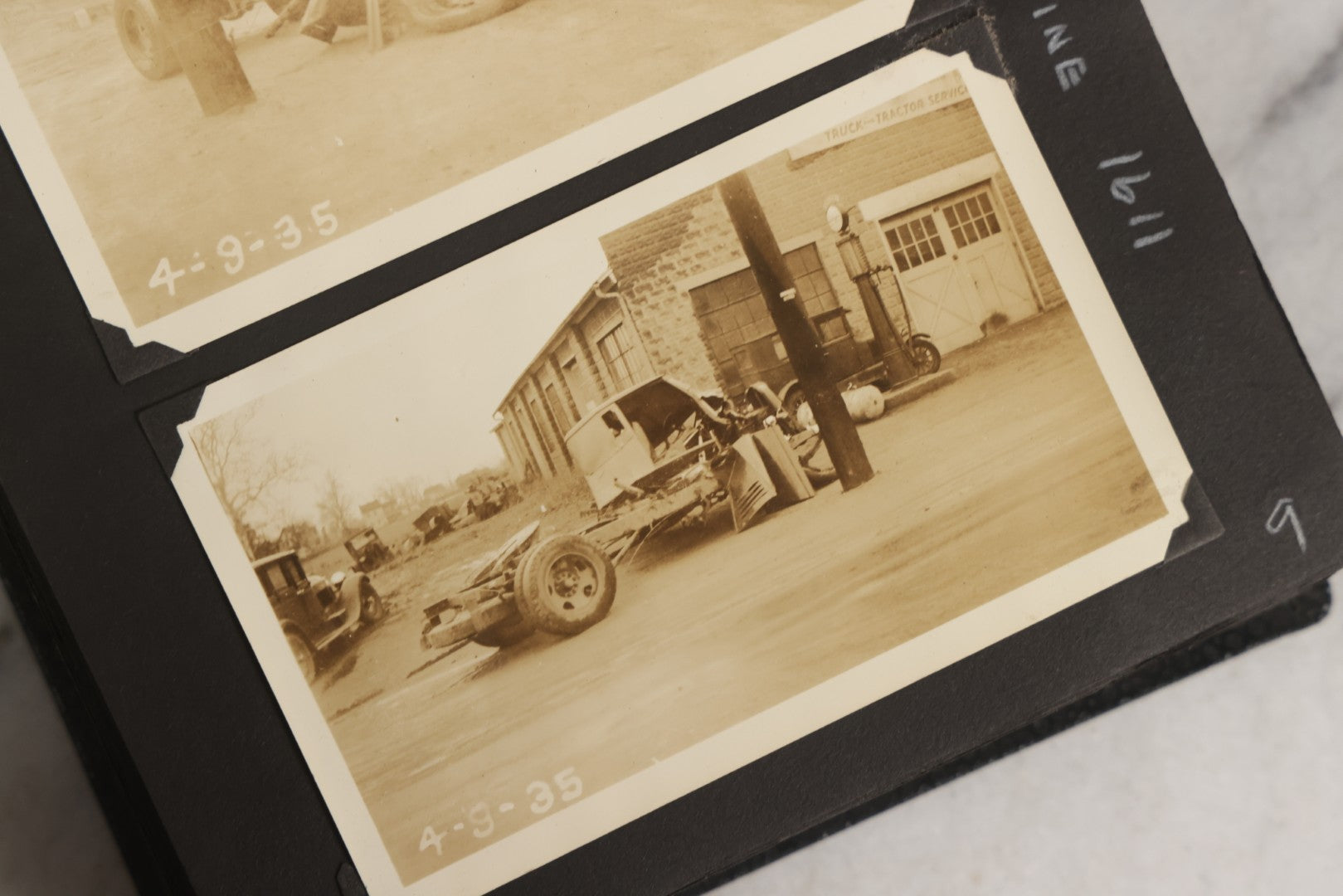 Lot 024 - Extensive Vintage 1934–1936 Snapshot Photograph Album Documenting Locomotives And Trains In The Eastern United States, 200+ Images With Detailed Handwritten Annotations