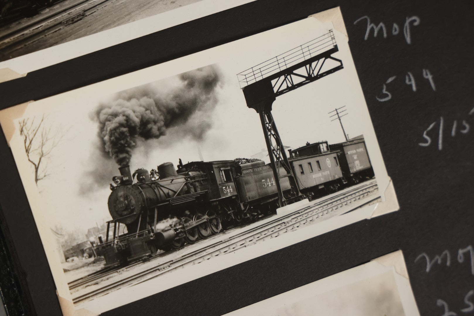 Lot 024 - Extensive Vintage 1934–1936 Snapshot Photograph Album Documenting Locomotives And Trains In The Eastern United States, 200+ Images With Detailed Handwritten Annotations