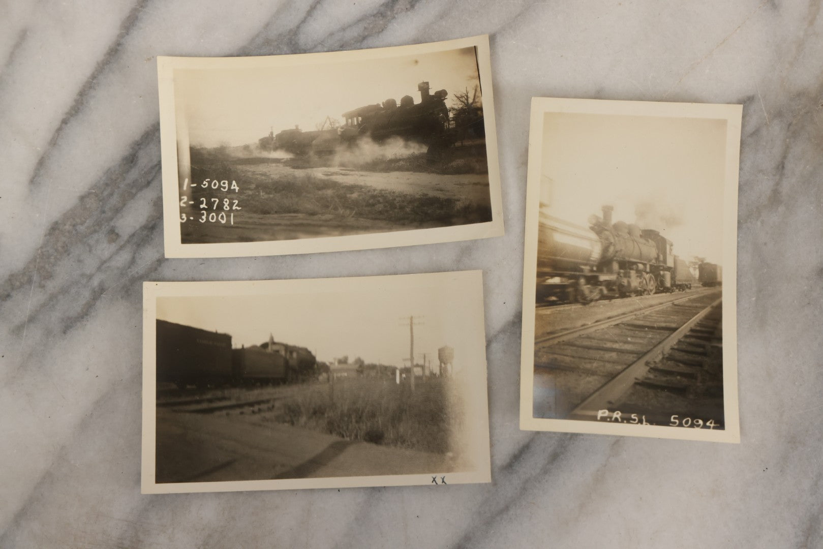 Lot 024 - Extensive Vintage 1934–1936 Snapshot Photograph Album Documenting Locomotives And Trains In The Eastern United States, 200+ Images With Detailed Handwritten Annotations