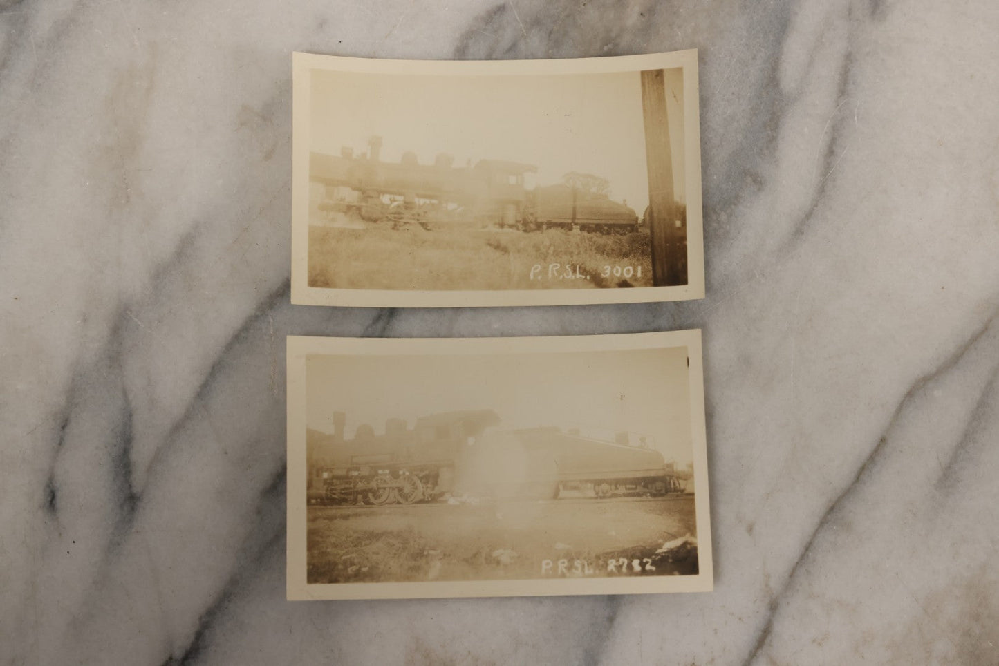 Lot 024 - Extensive Vintage 1934–1936 Snapshot Photograph Album Documenting Locomotives And Trains In The Eastern United States, 200+ Images With Detailed Handwritten Annotations