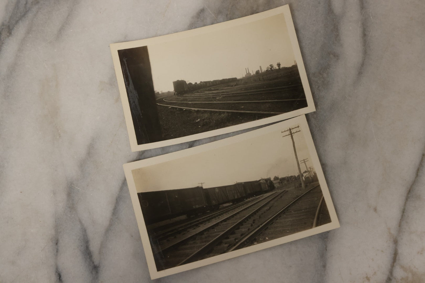Lot 024 - Extensive Vintage 1934–1936 Snapshot Photograph Album Documenting Locomotives And Trains In The Eastern United States, 200+ Images With Detailed Handwritten Annotations