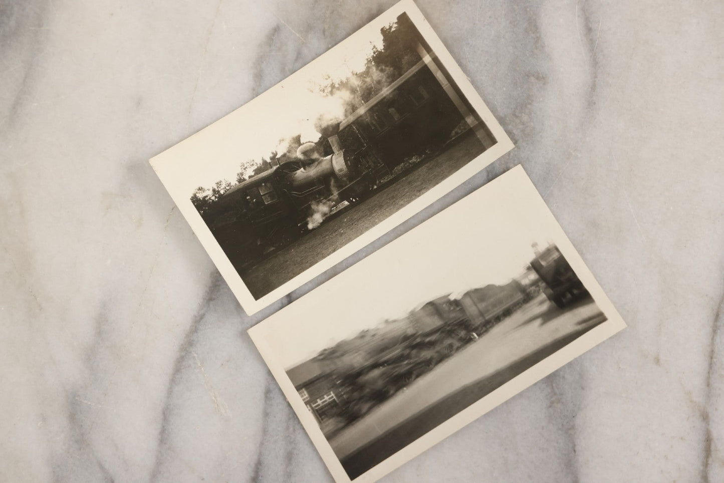 Lot 024 - Extensive Vintage 1934–1936 Snapshot Photograph Album Documenting Locomotives And Trains In The Eastern United States, 200+ Images With Detailed Handwritten Annotations