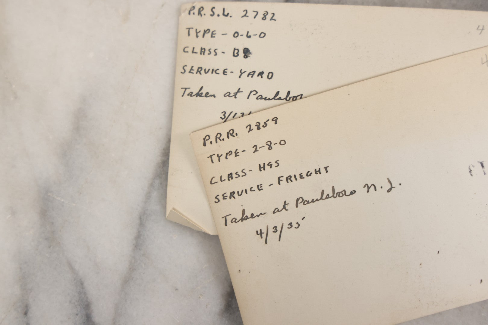 Lot 024 - Extensive Vintage 1934–1936 Snapshot Photograph Album Documenting Locomotives And Trains In The Eastern United States, 200+ Images With Detailed Handwritten Annotations