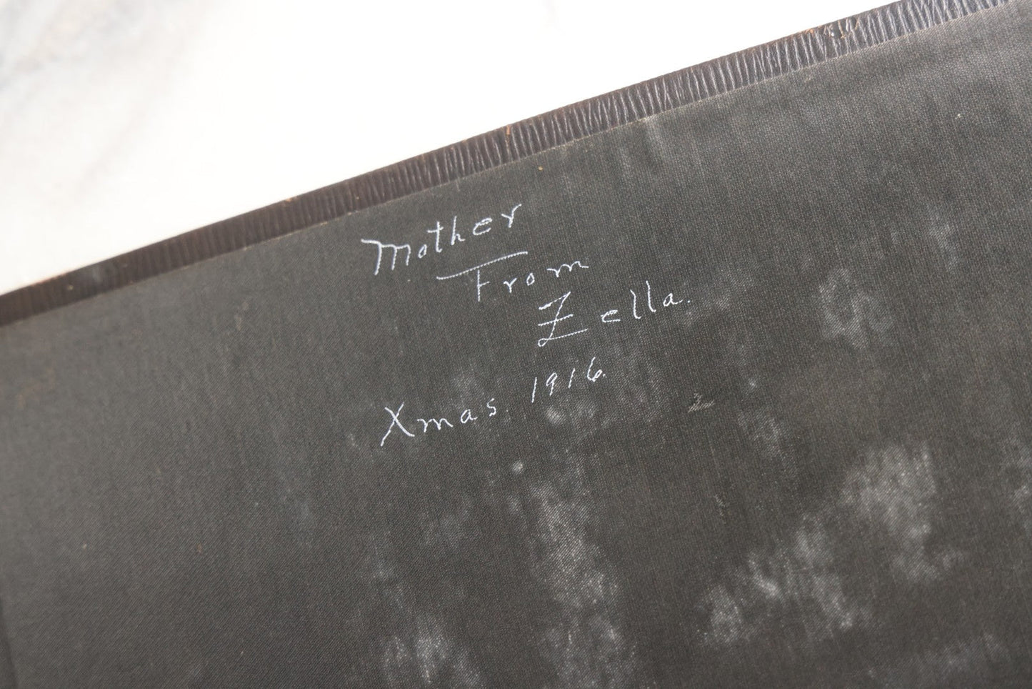 Lot 025 - Antique Snapshot Photo Album Gifted To Zella On Christmas 1916 With 1750+ Photos Of Midwest And Western Scenes Including Telluride & Greeley Colorado, Farm Life, Animals, Automobiles, Oil Wells, Early Aviation, And WWI Soldiers, 1916–1920