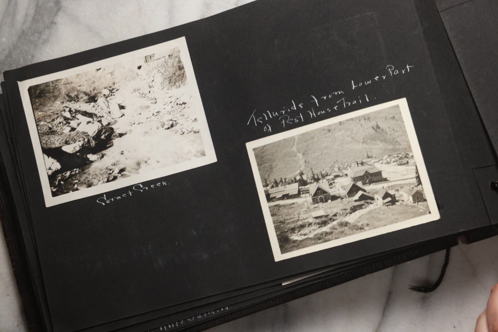 Lot 025 - Antique Snapshot Photo Album Gifted To Zella On Christmas 1916 With 1750+ Photos Of Midwest And Western Scenes Including Telluride & Greeley Colorado, Farm Life, Animals, Automobiles, Oil Wells, Early Aviation, And WWI Soldiers, 1916–1920