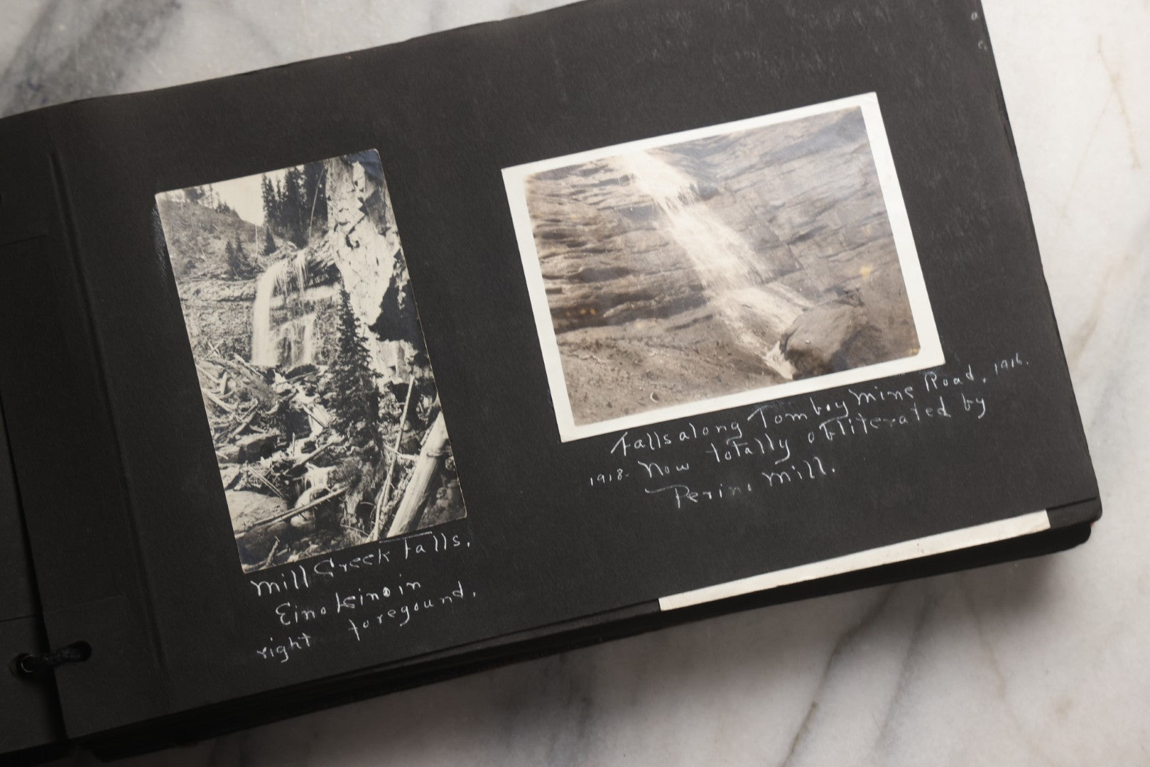 Lot 025 - Antique Snapshot Photo Album Gifted To Zella On Christmas 1916 With 1750+ Photos Of Midwest And Western Scenes Including Telluride & Greeley Colorado, Farm Life, Animals, Automobiles, Oil Wells, Early Aviation, And WWI Soldiers, 1916–1920