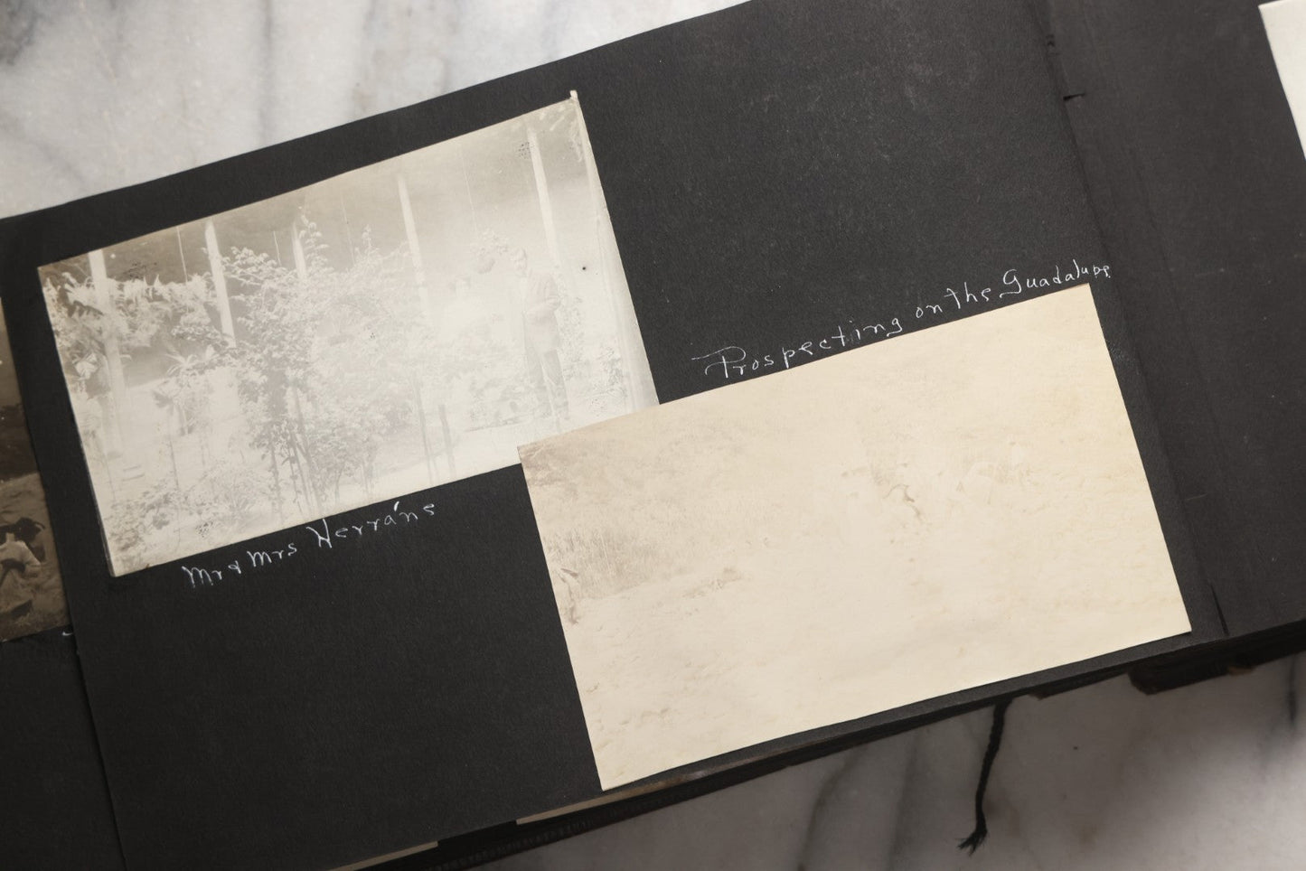 Lot 025 - Antique Snapshot Photo Album Gifted To Zella On Christmas 1916 With 1750+ Photos Of Midwest And Western Scenes Including Telluride & Greeley Colorado, Farm Life, Animals, Automobiles, Oil Wells, Early Aviation, And WWI Soldiers, 1916–1920